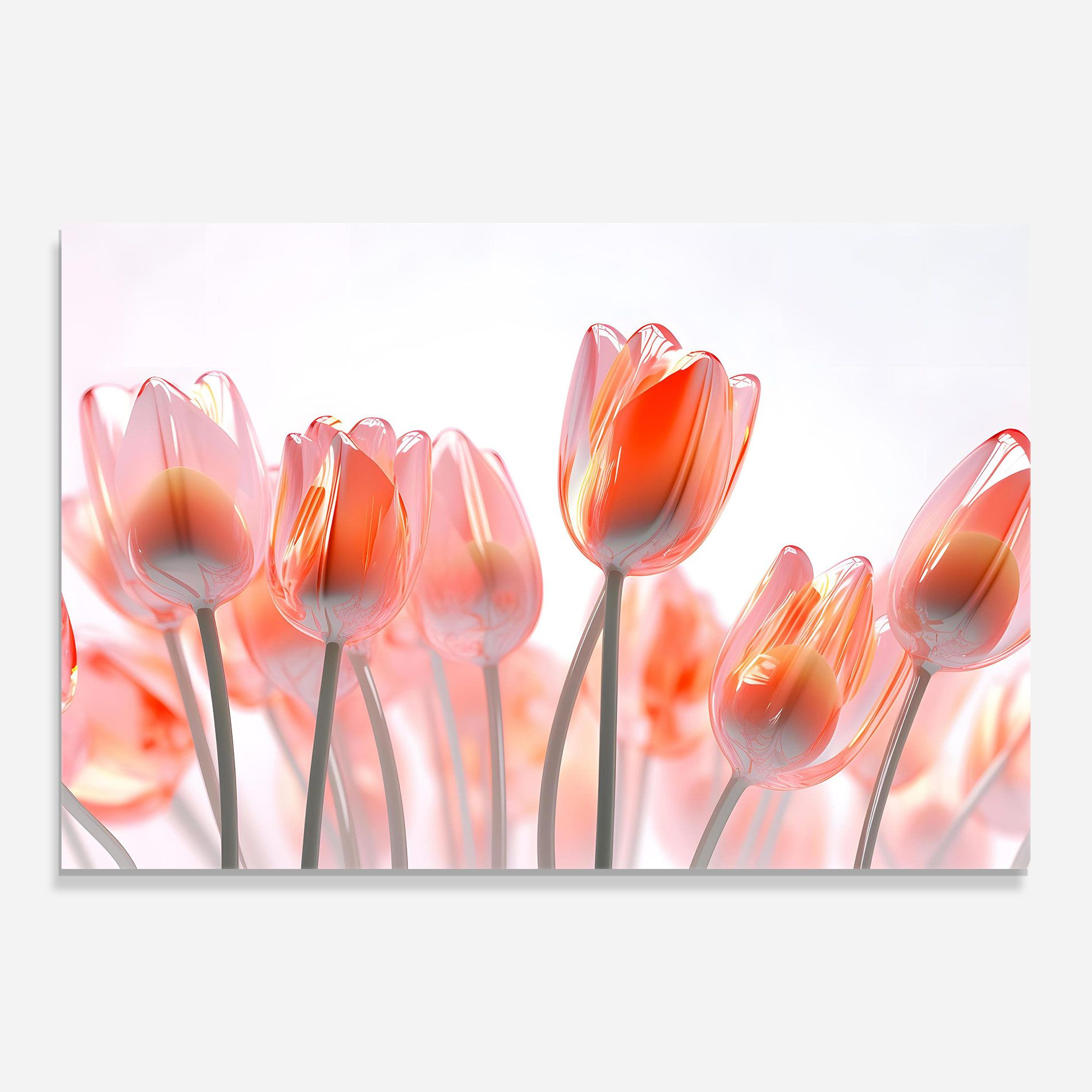 Orange Glass Tulips mockup 0
