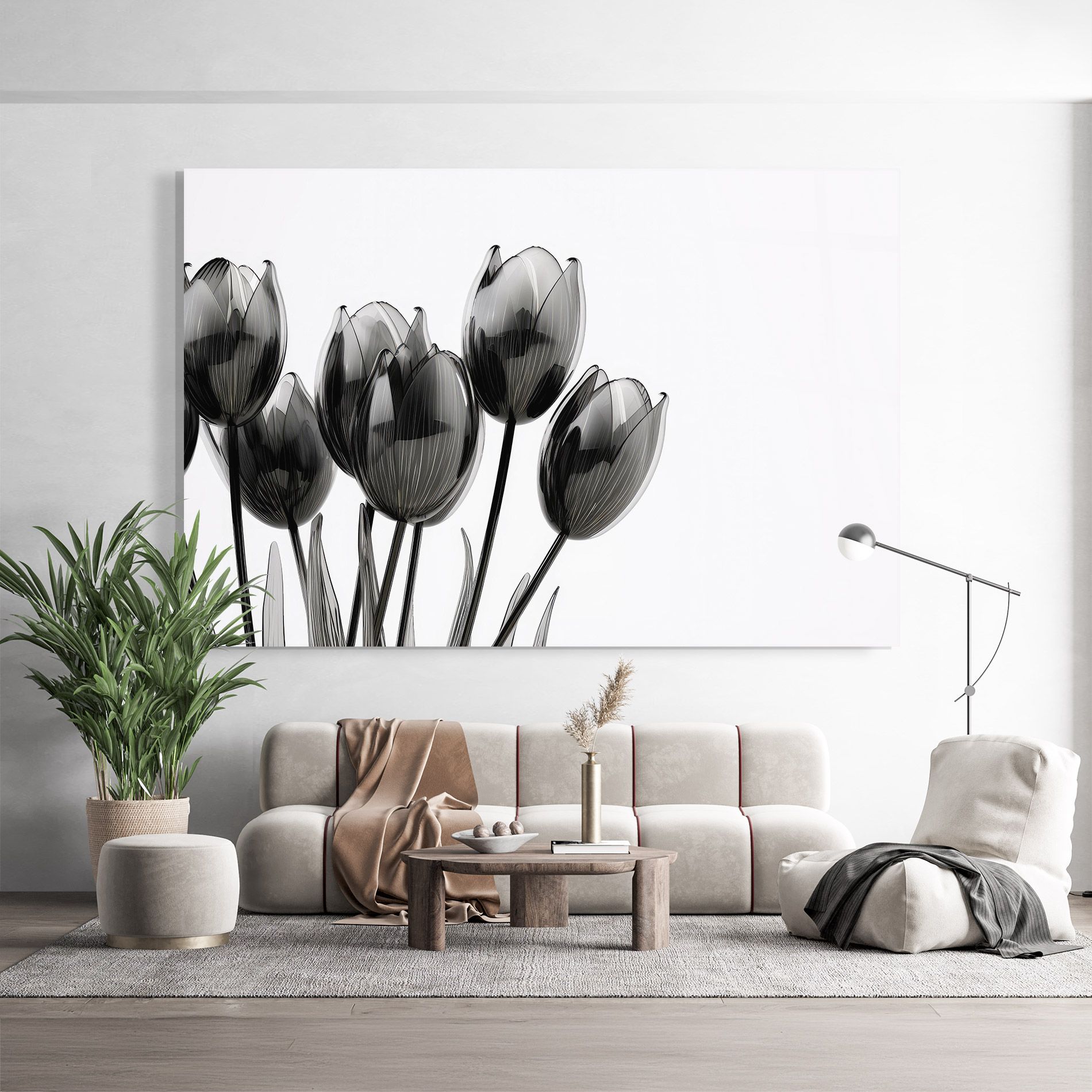 Black Glass Tulips mockup 9