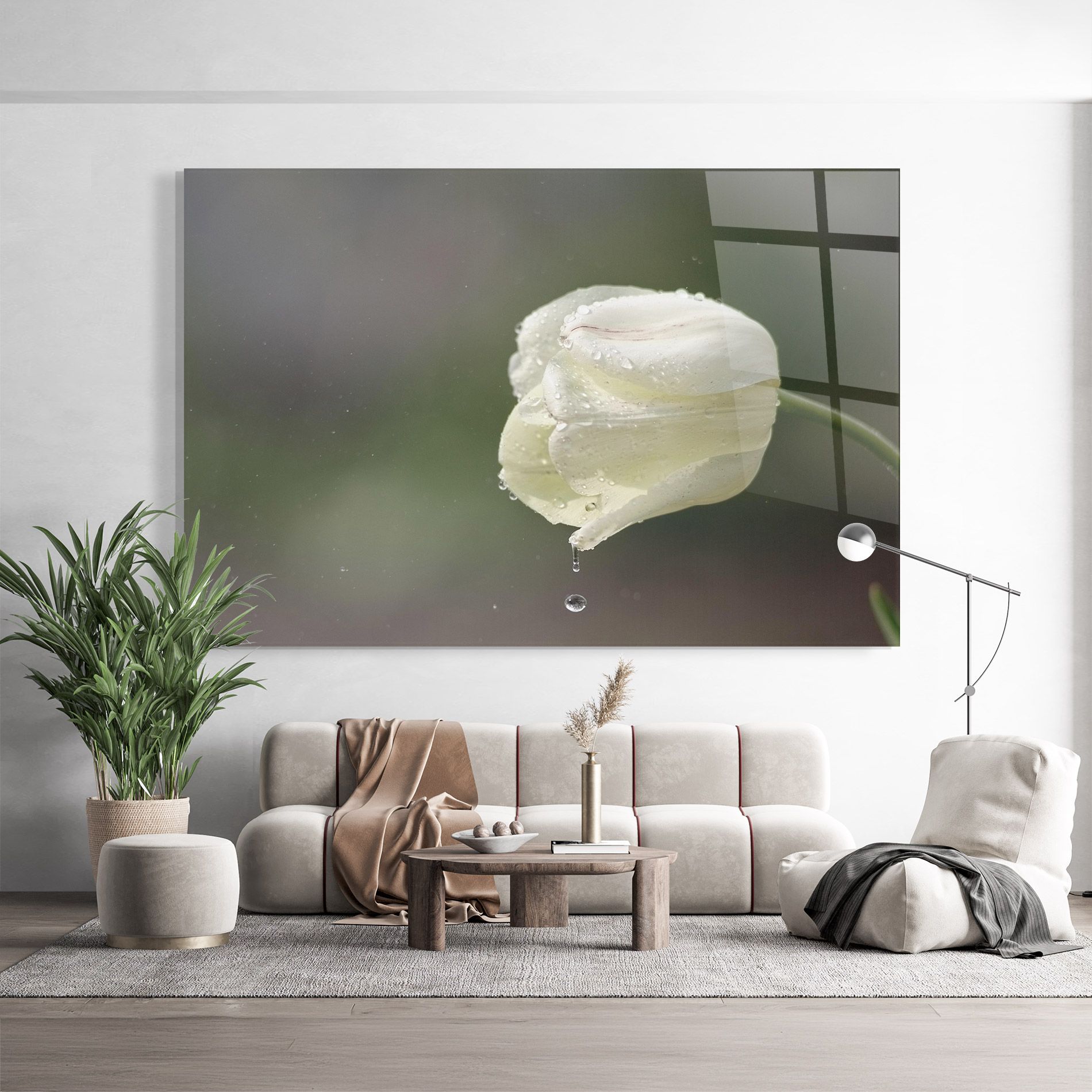 White Single Tulip mockup 9
