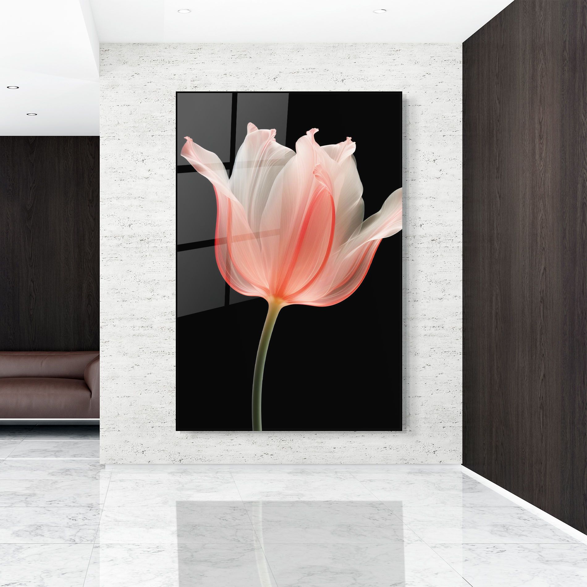 Pastel Pink Tulip mockup 9