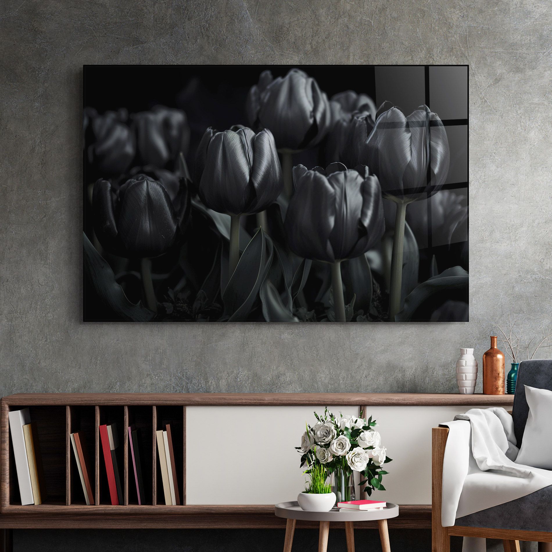 Black Tulips mockup 2