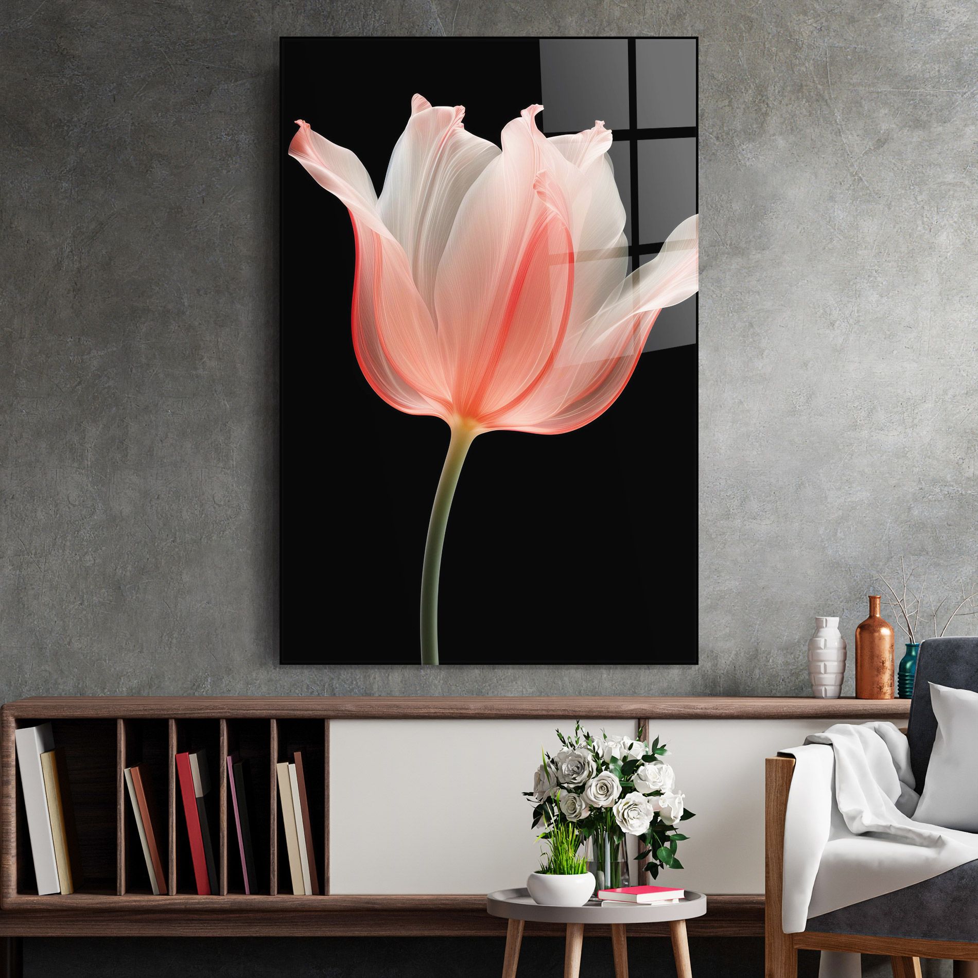 Pastel Pink Tulip mockup 2