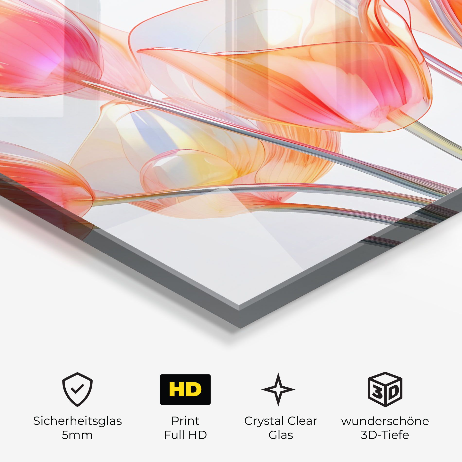 Orange Glass Tulip mockup 3