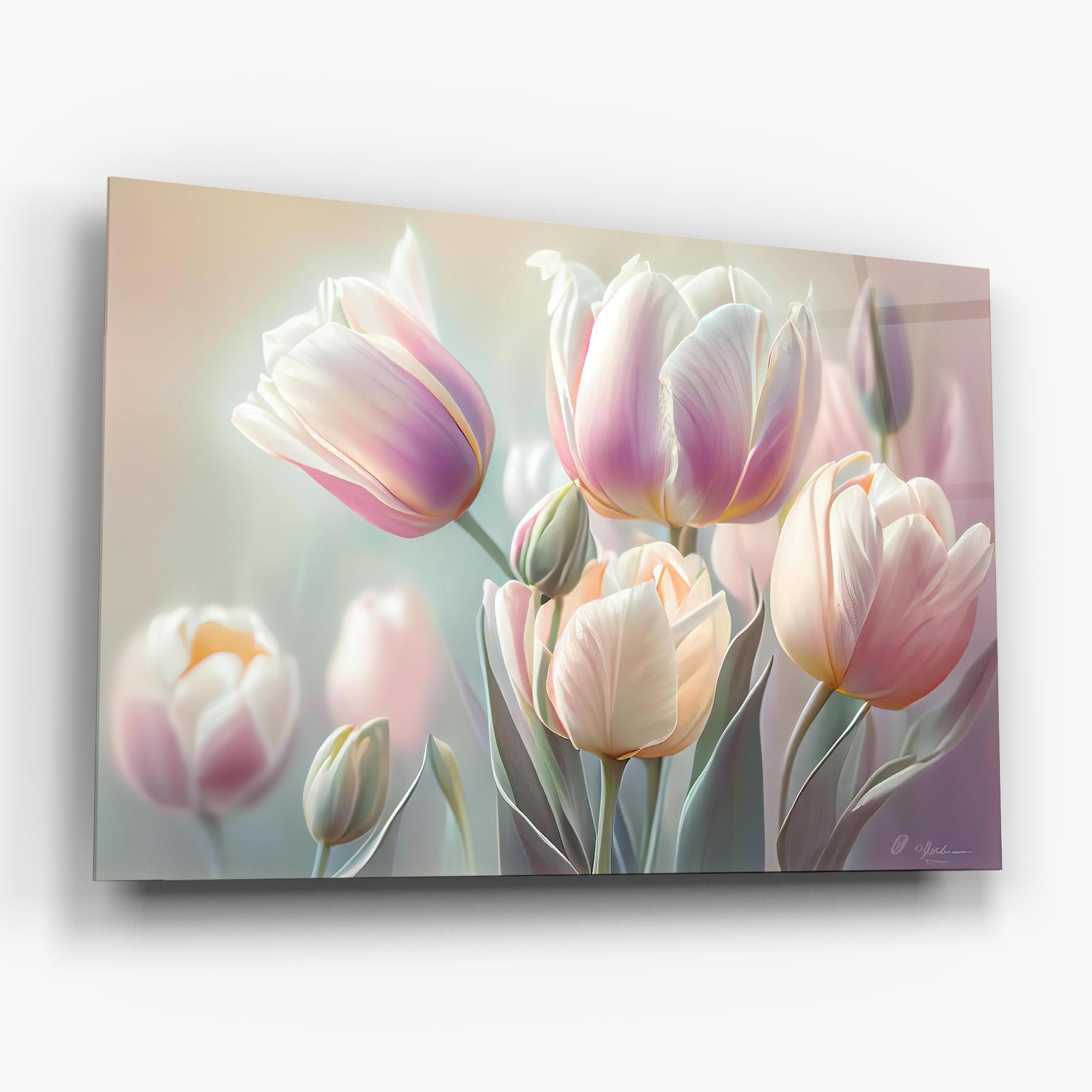 Dreamy White Tulips mockup 6