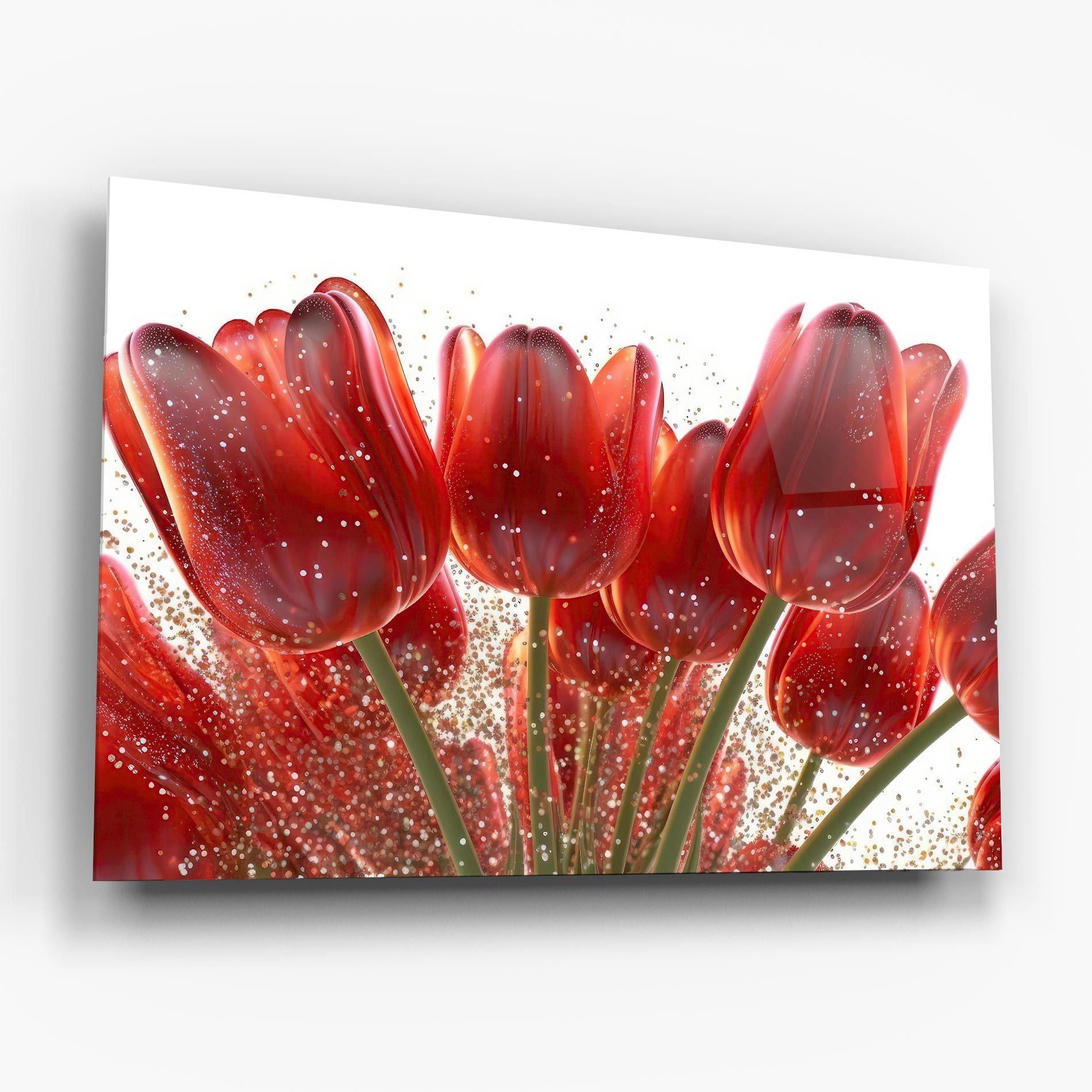 Glitter Red Tulips mockup 6