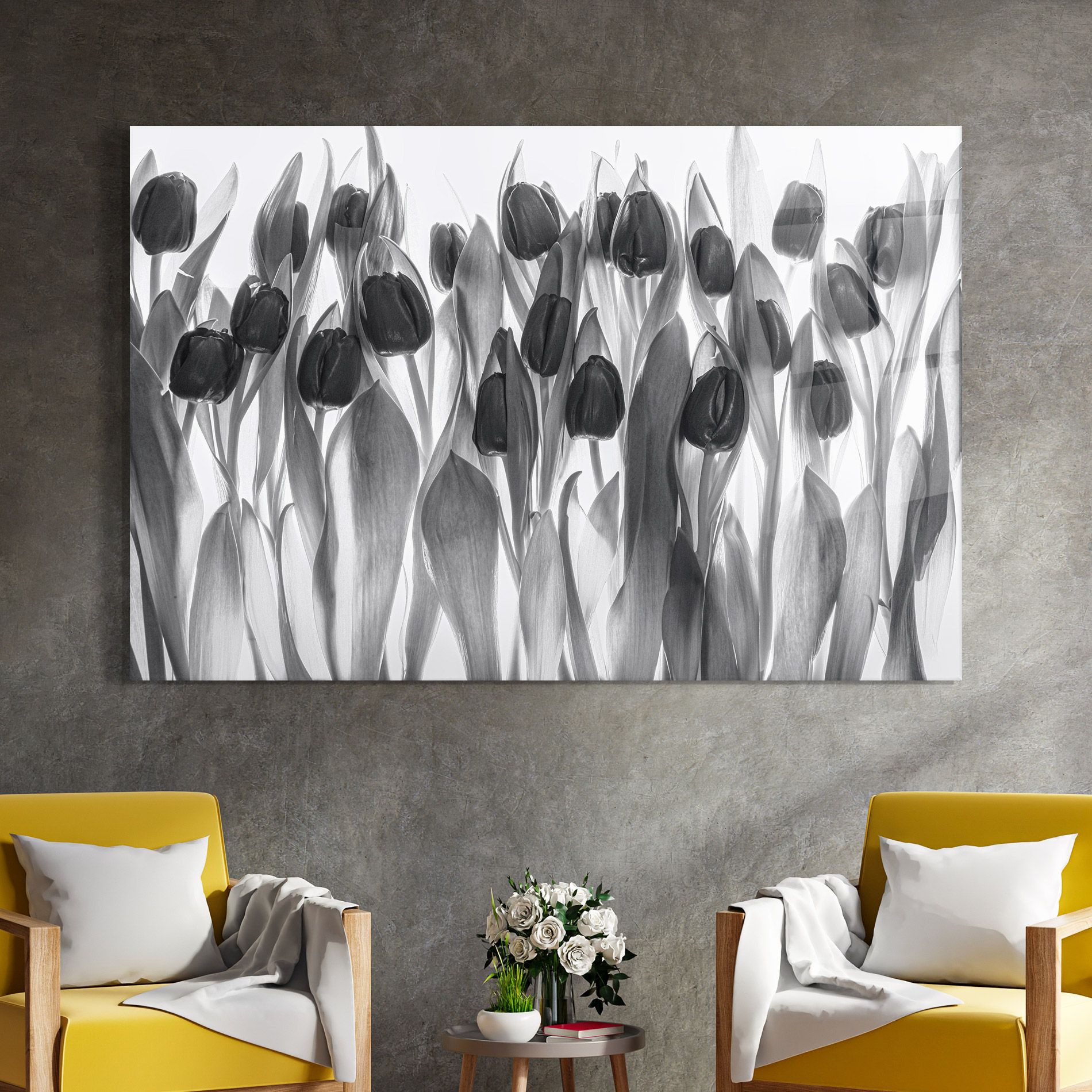 Grey Tulips mockup 4