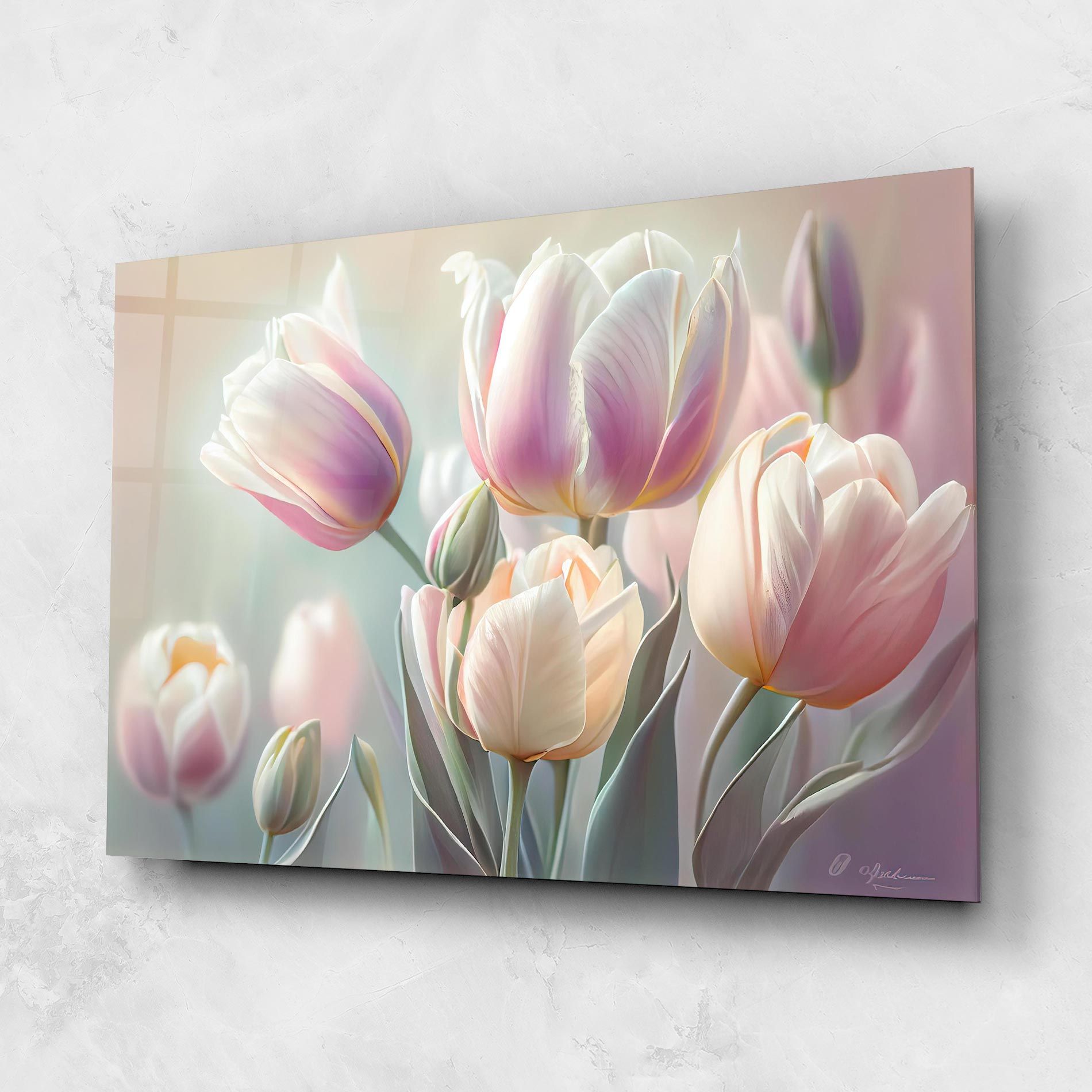 Dreamy White Tulips mockup 1