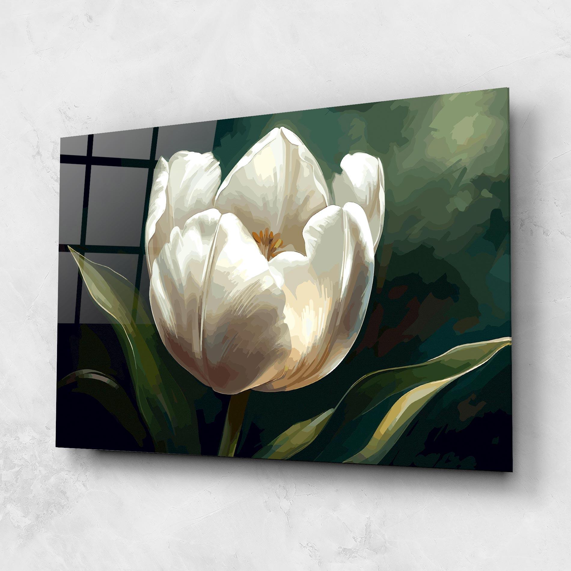 Glasbild Tulip Art mockup 1