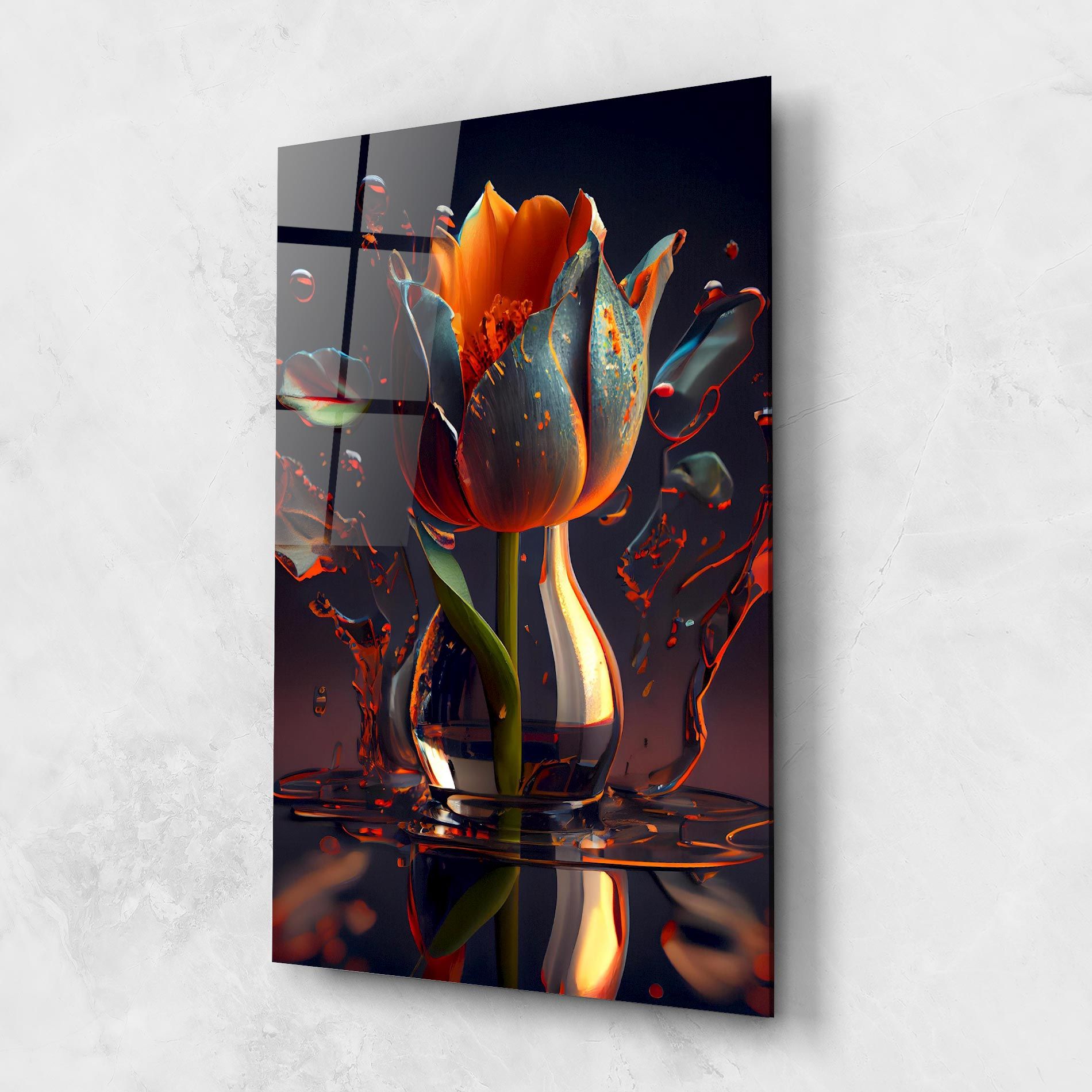 Black Tulip In Vase mockup 1