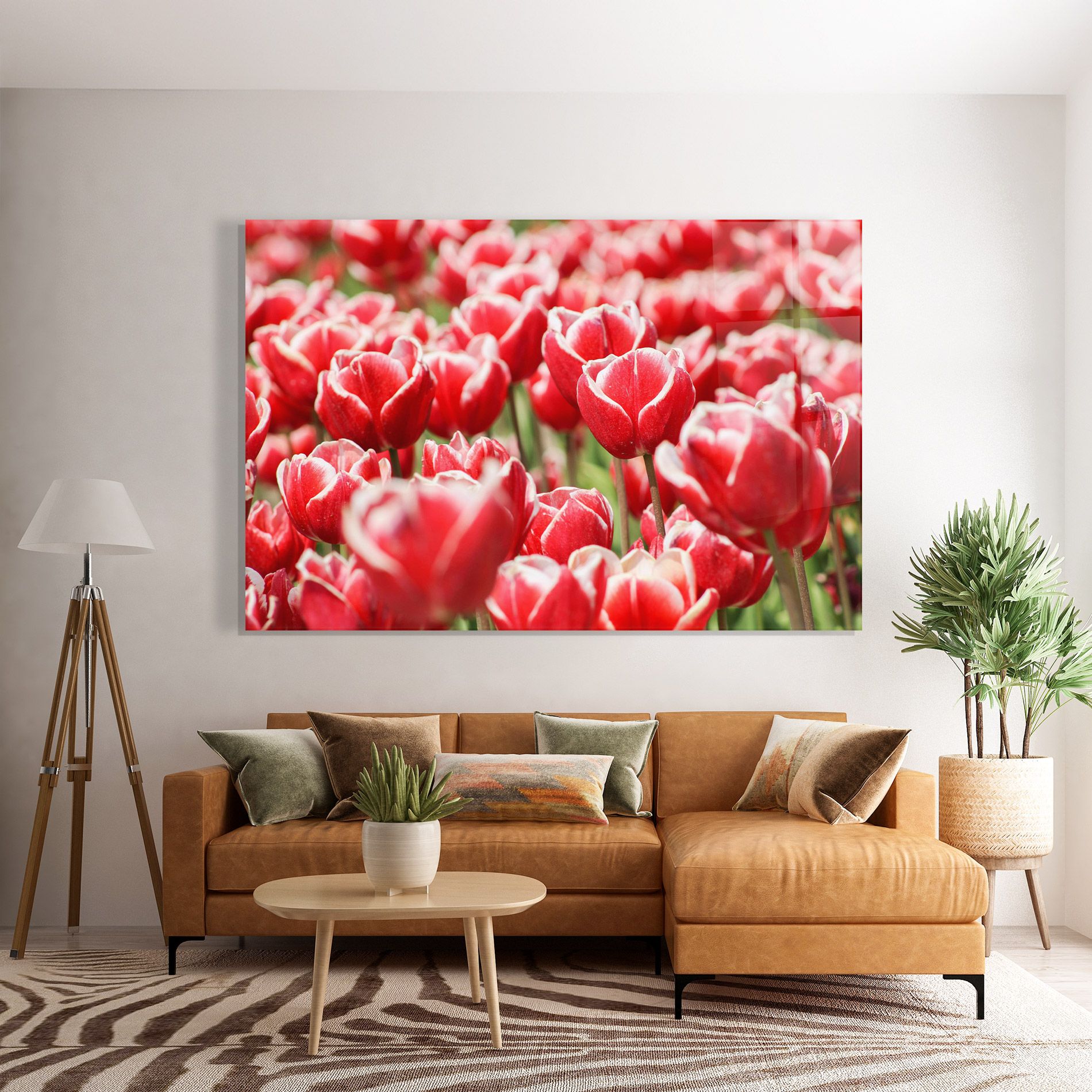 Red White Tulips mockup 7