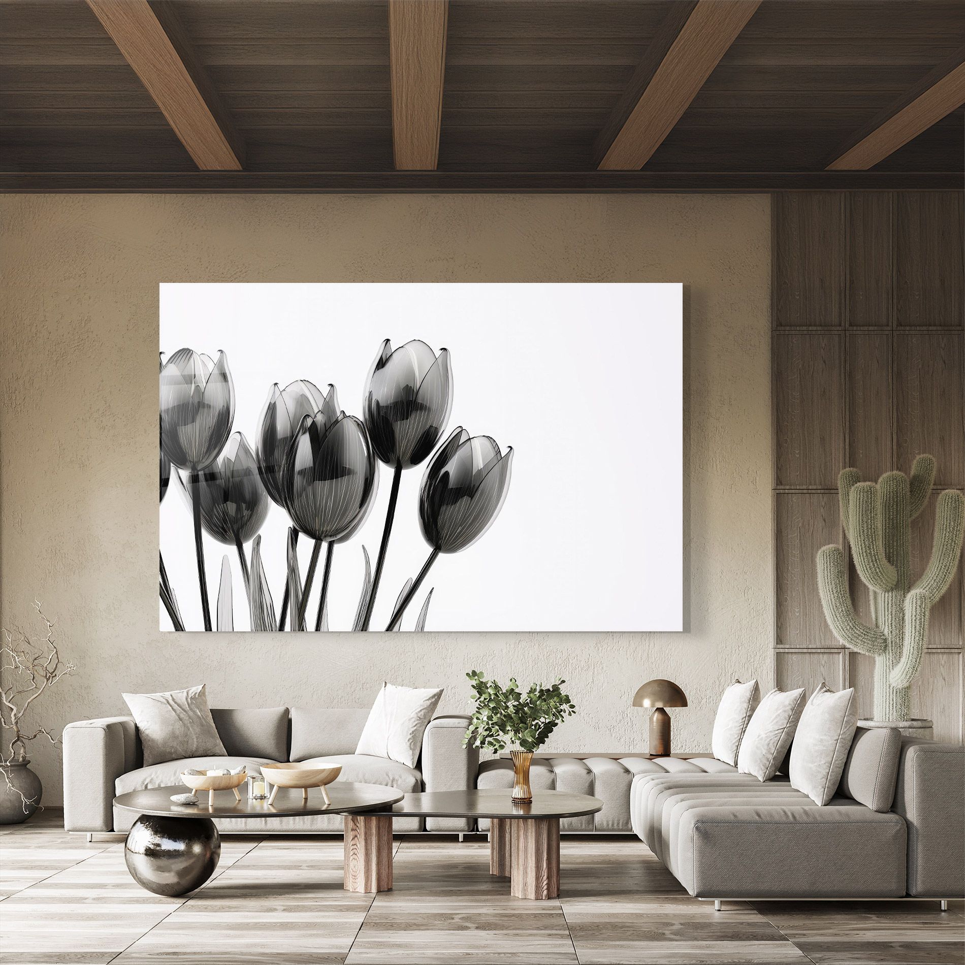 Black Glass Tulips mockup 8