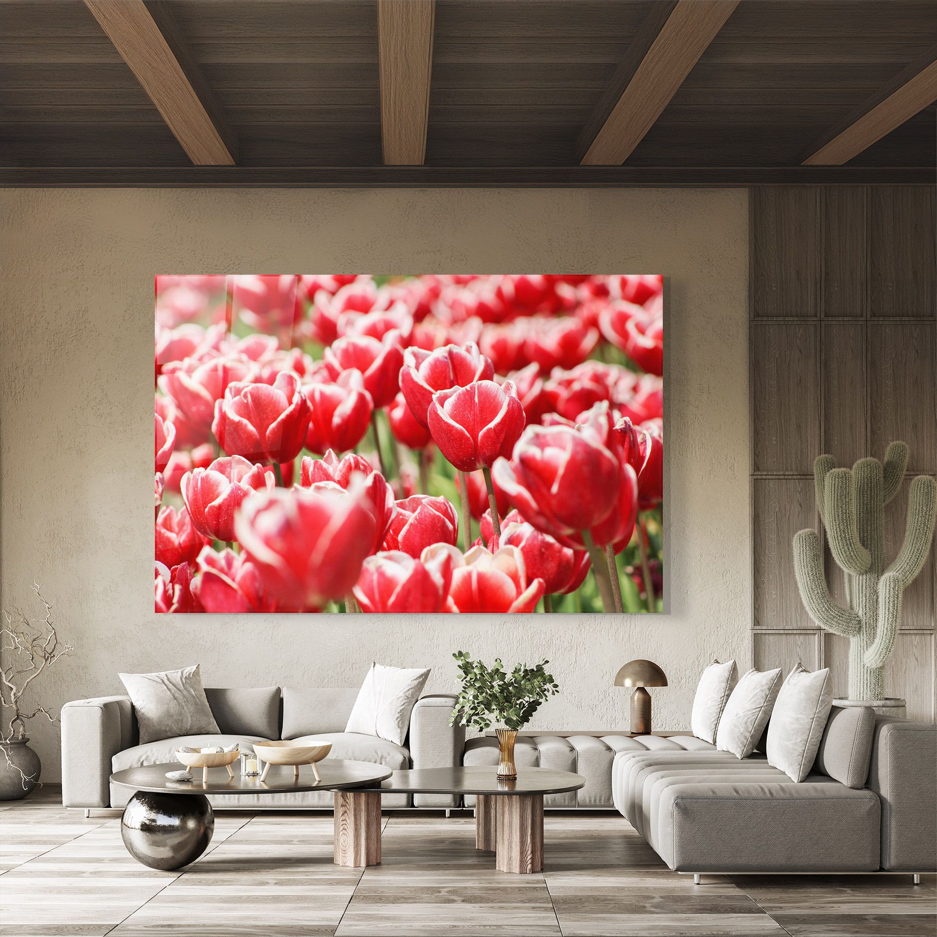 Red White Tulips mockup 8