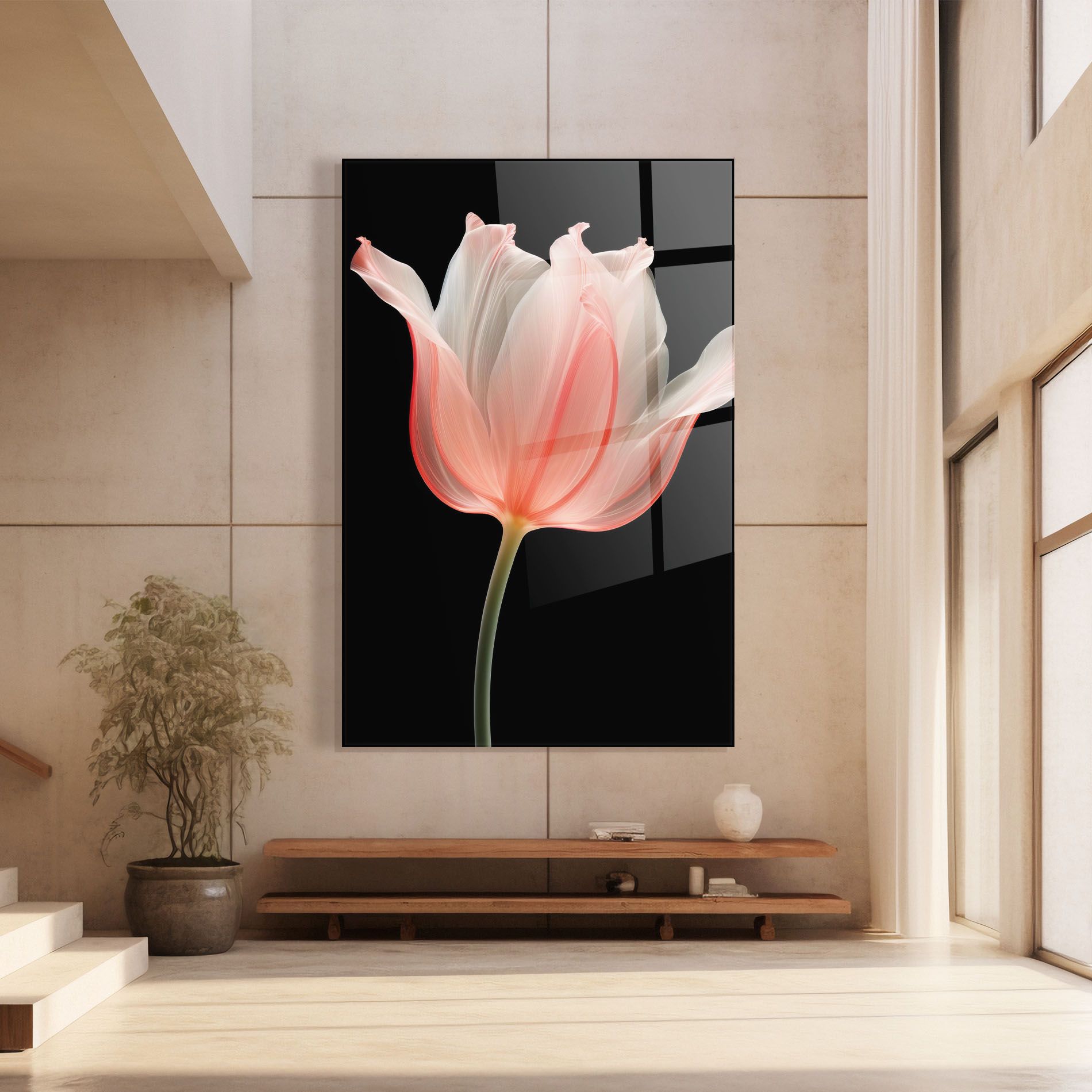 Pastel Pink Tulip mockup 8