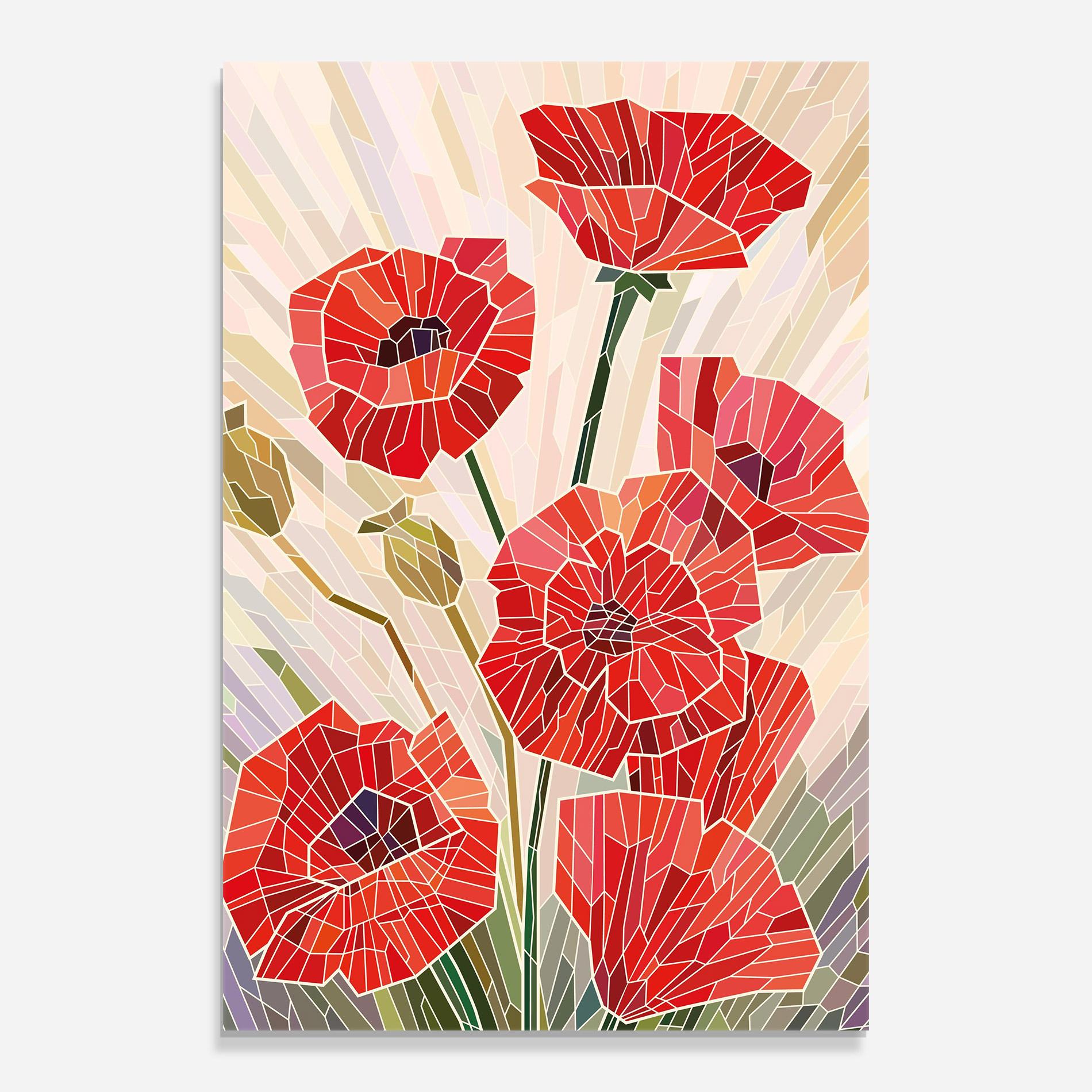 Glasbild Poppy Glass mockup 0
