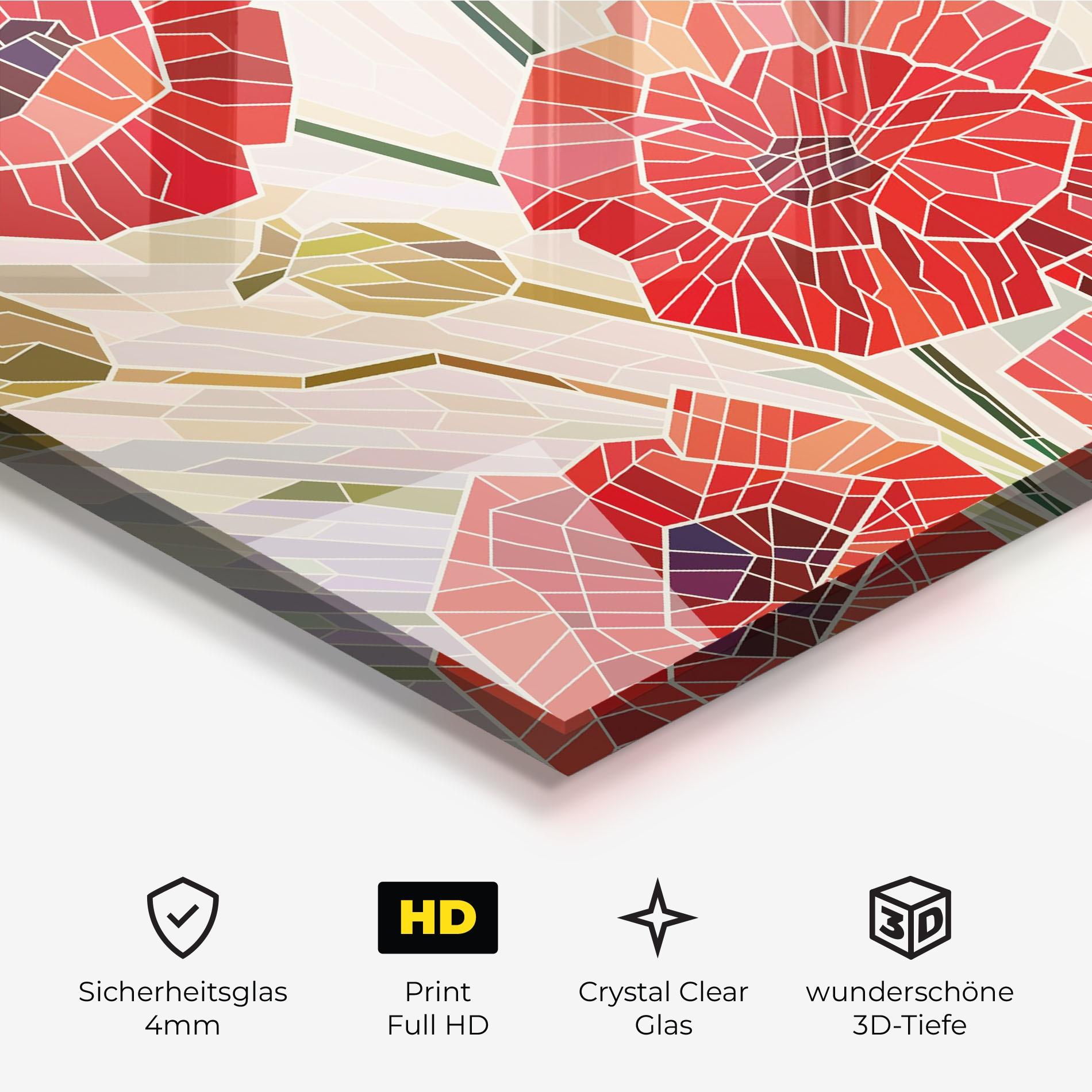 Glasbild Poppy Glass mockup 3