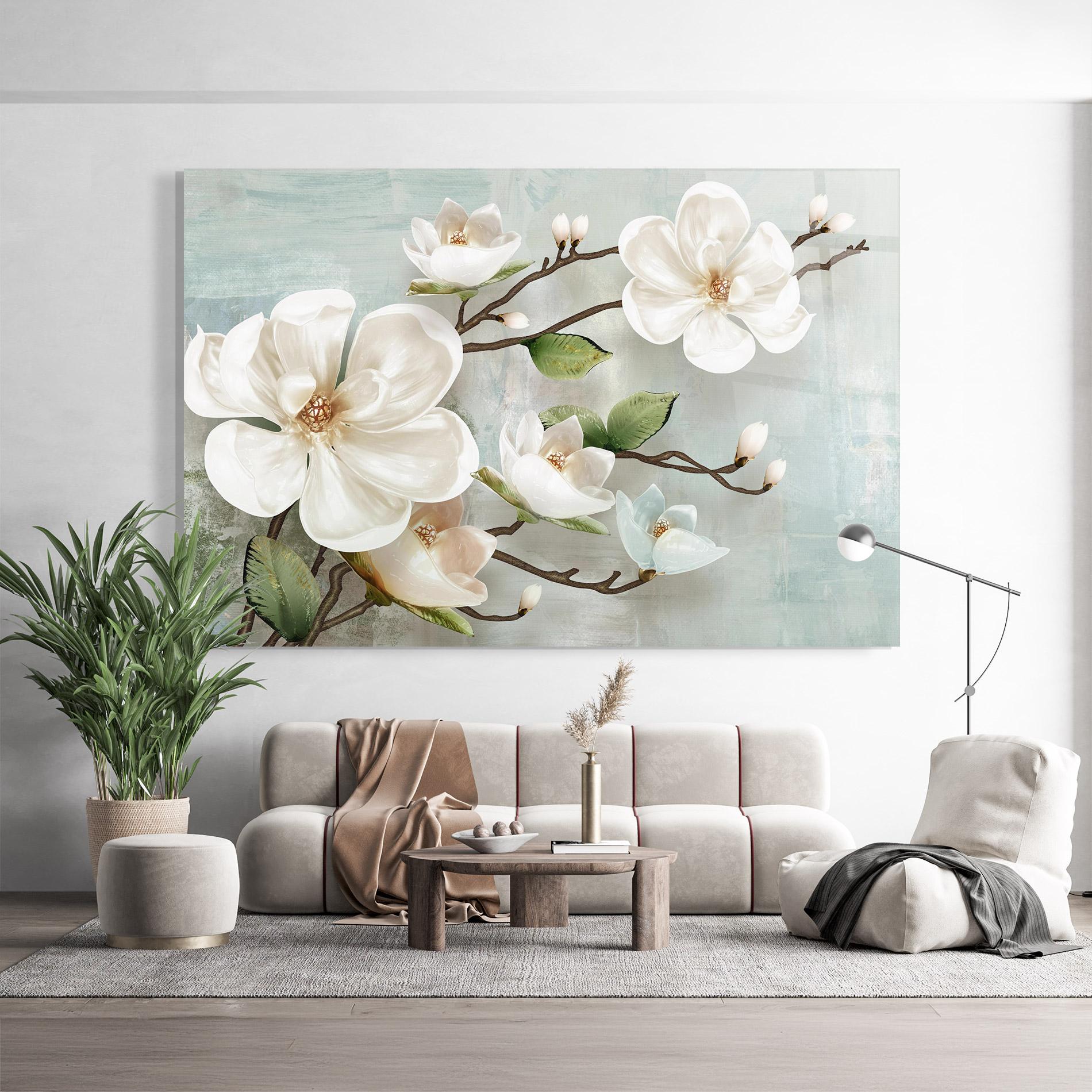 Glasbild Magnolino mockup 9