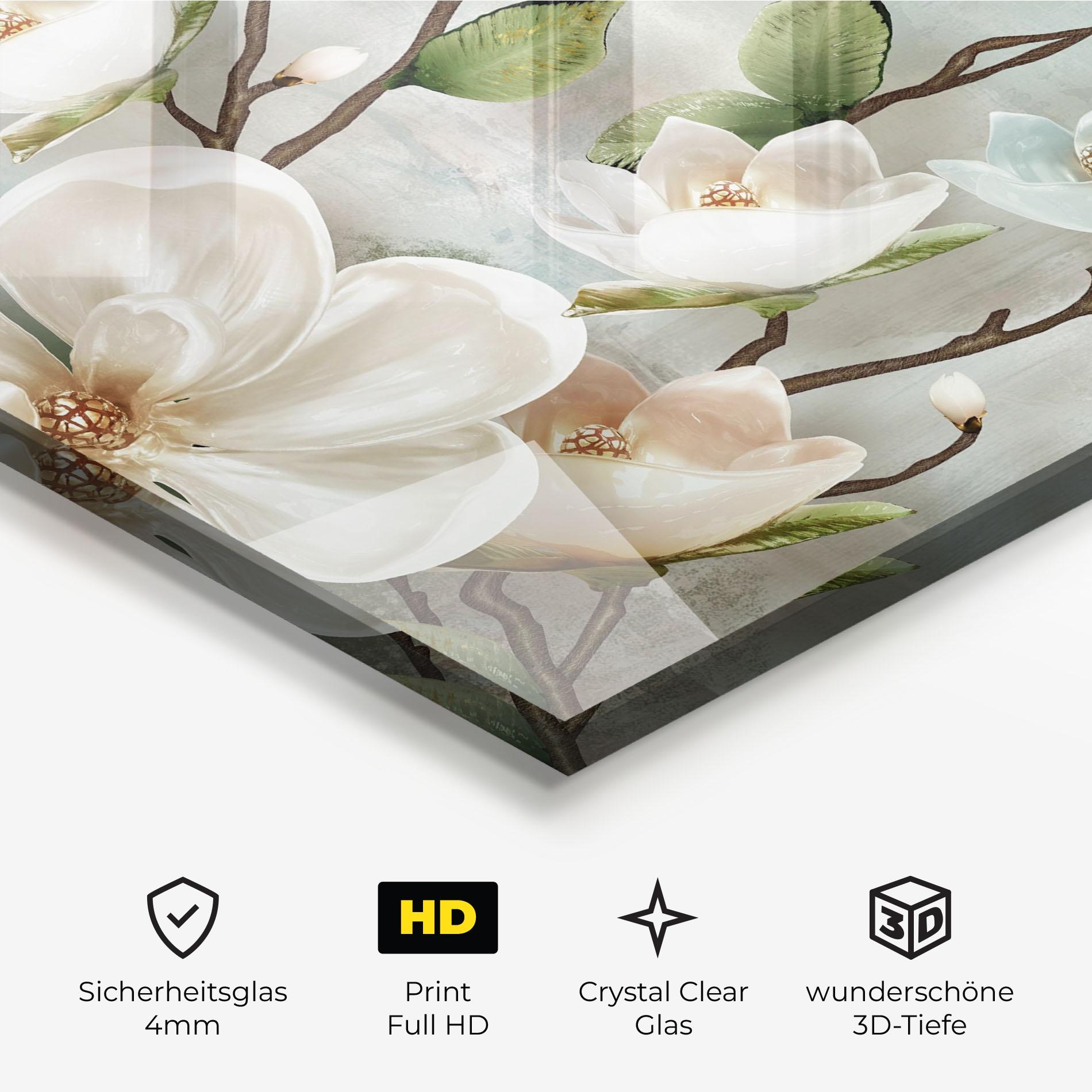 Glasbild Magnolino mockup 3