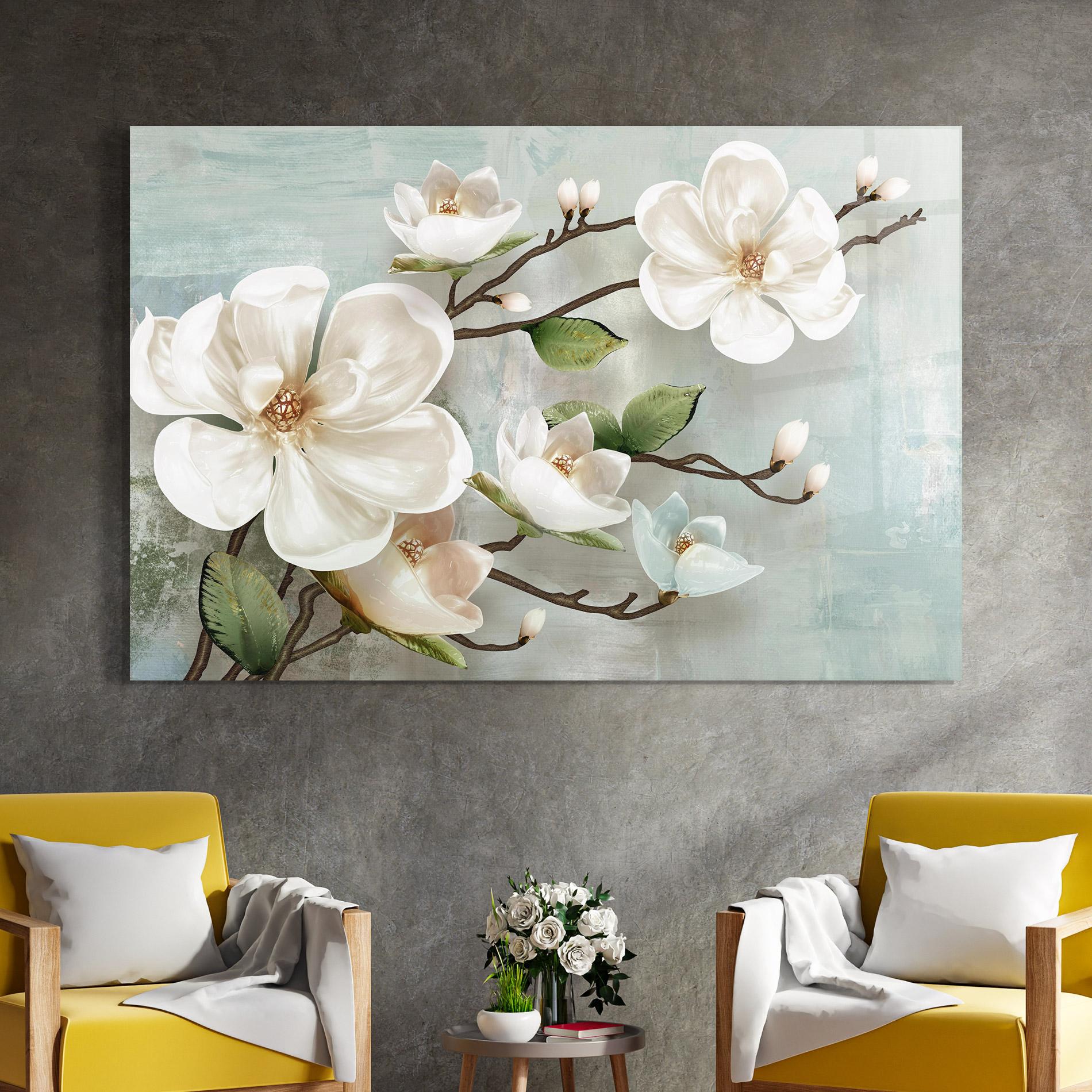 Glasbild Magnolino mockup 4