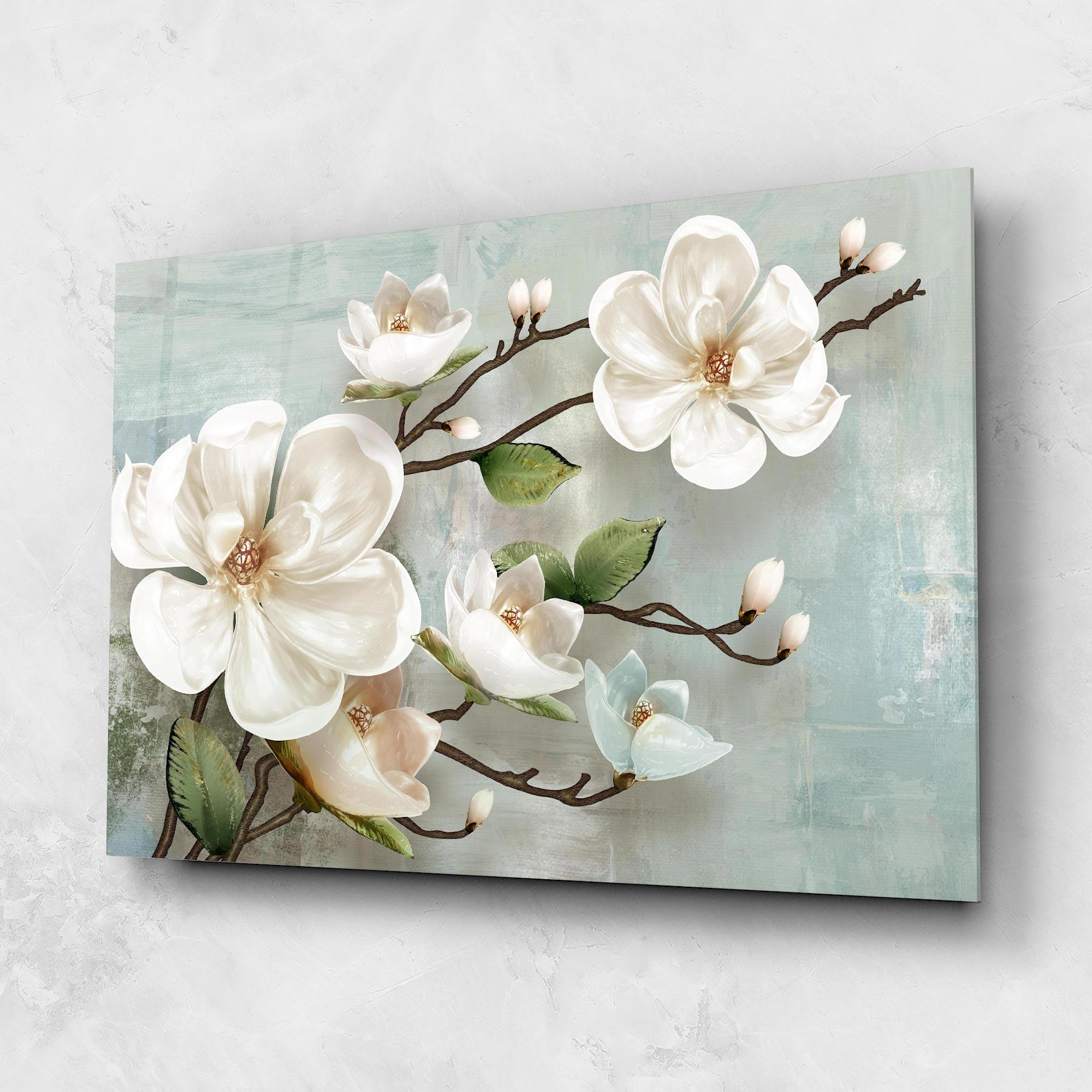 Glasbild Magnolino mockup 1