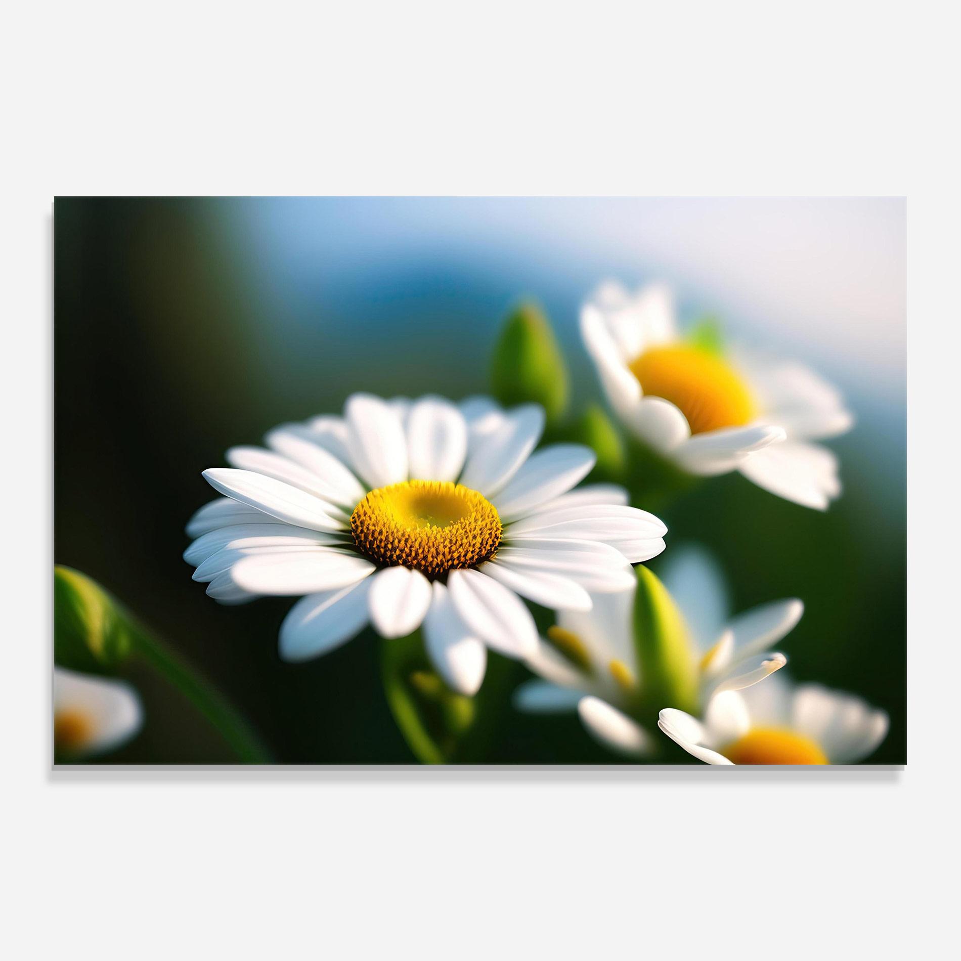 Glasbild Daisy In The Sun mockup 0