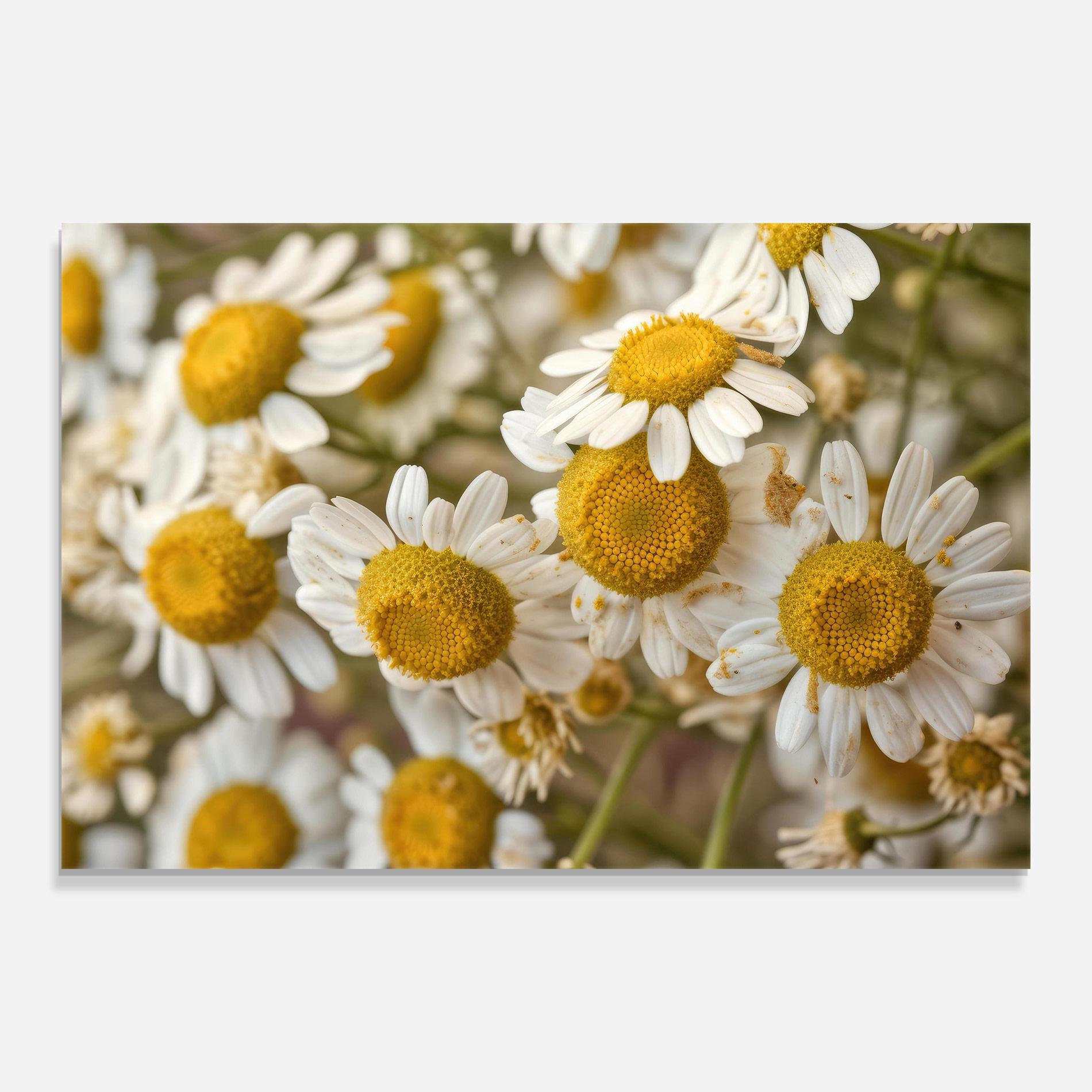 Glasbild Daisy Wall mockup 0