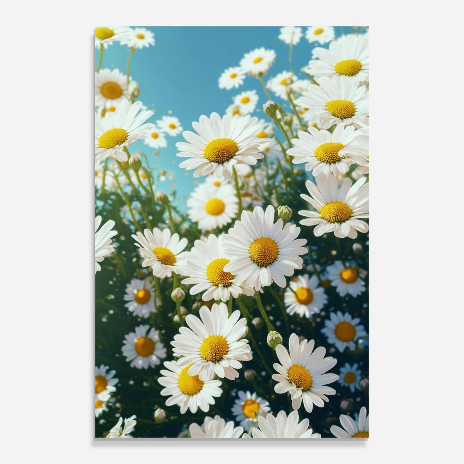 Glasbild Daisy Field View mockup 0