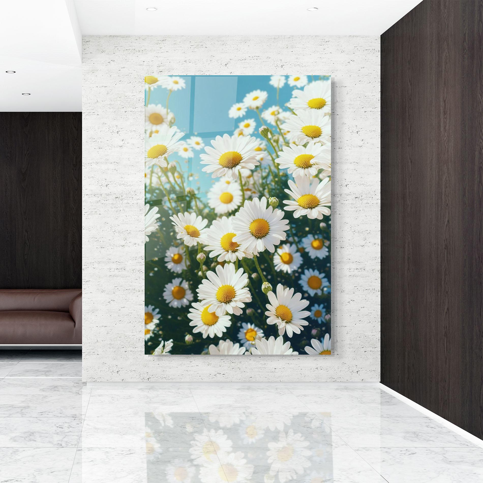 Glasbild Daisy Field View mockup 9