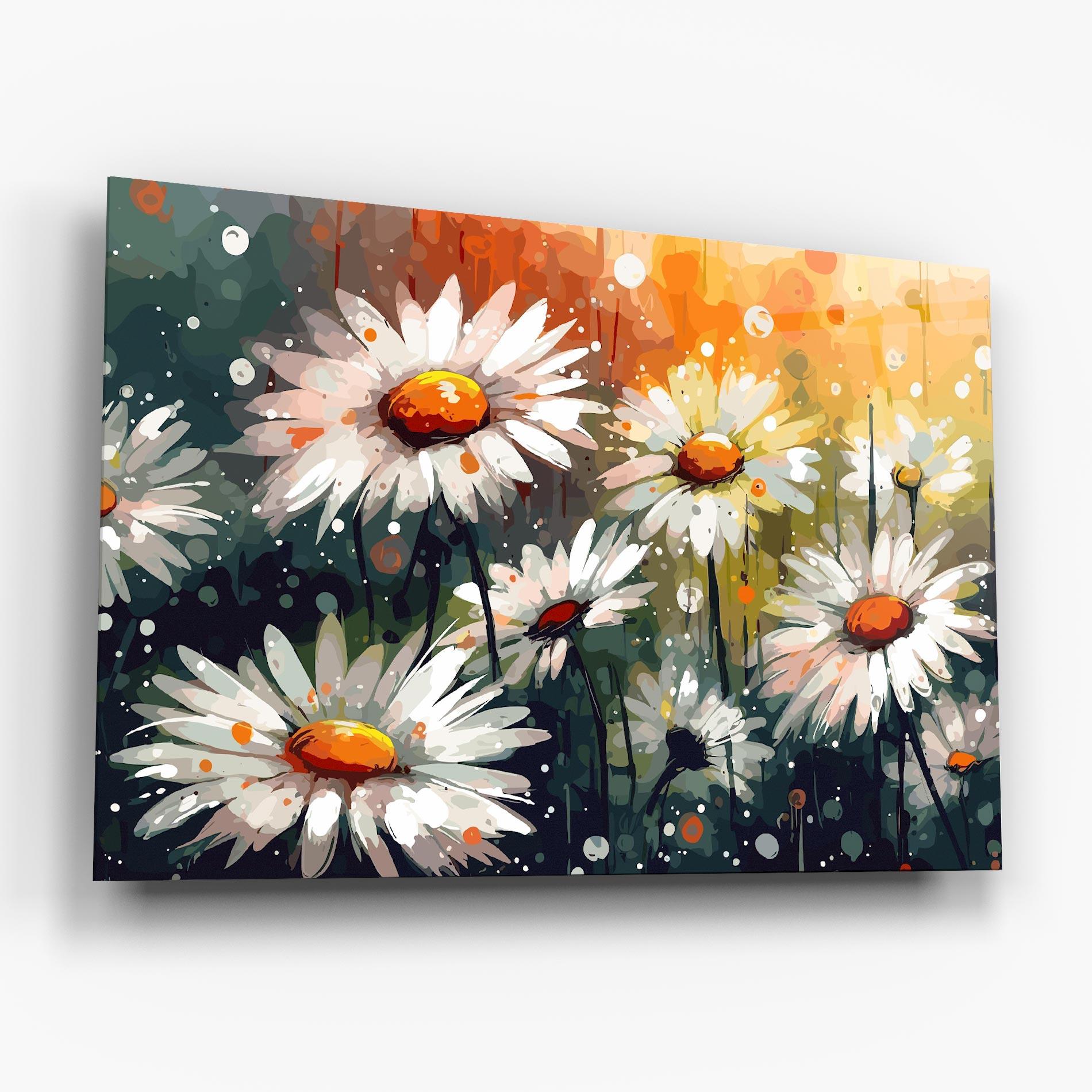Glasbild Daisy Art mockup 6