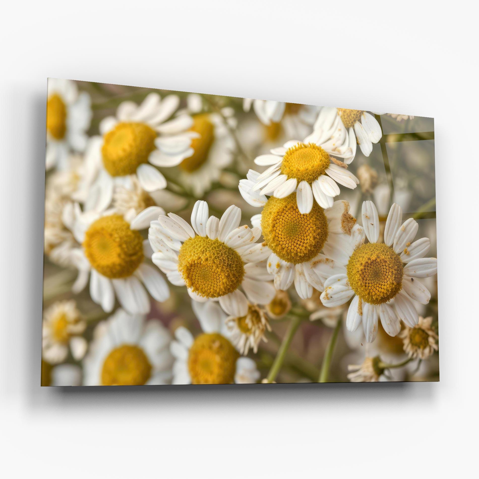 Glasbild Daisy Wall mockup 6