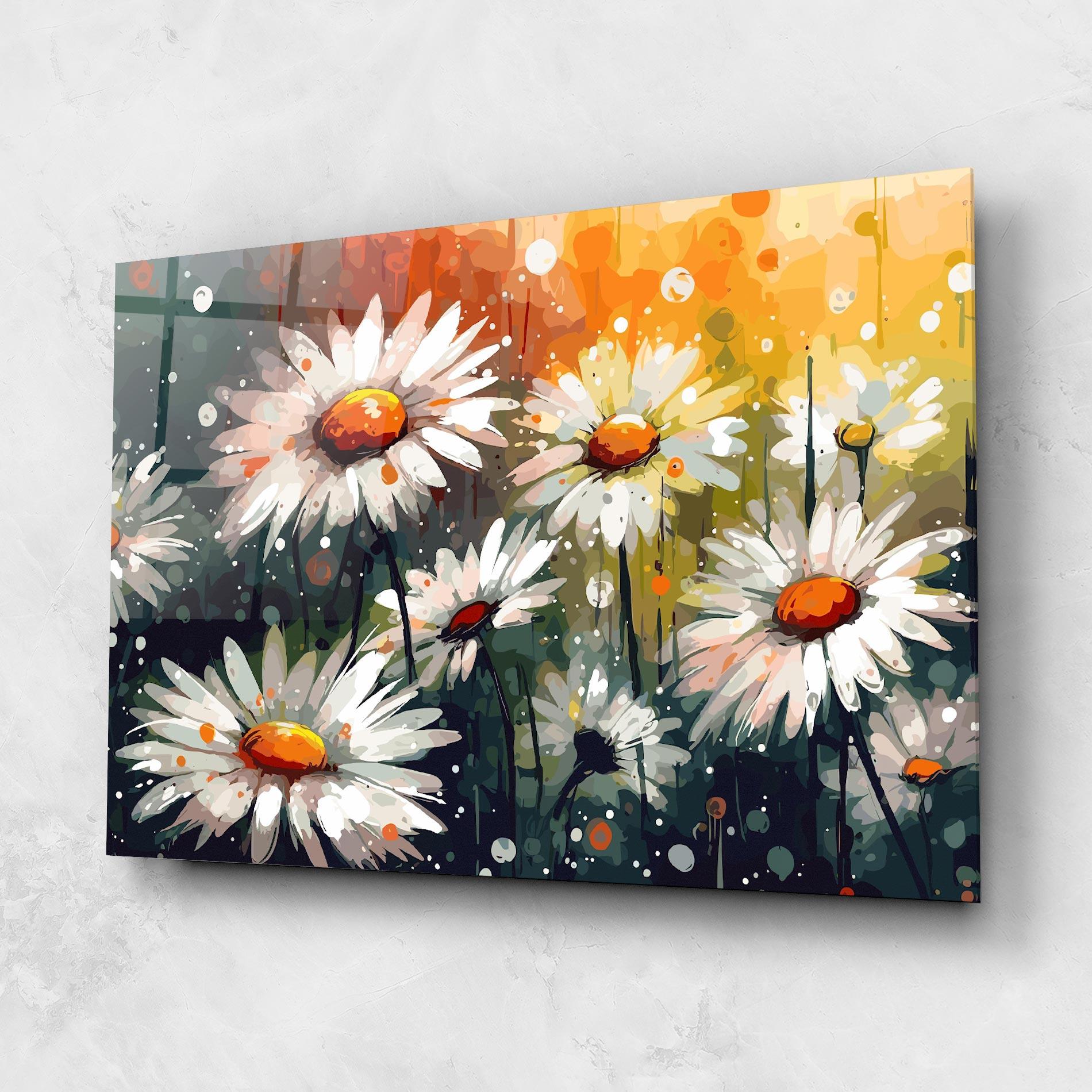Glasbild Daisy Art mockup 1