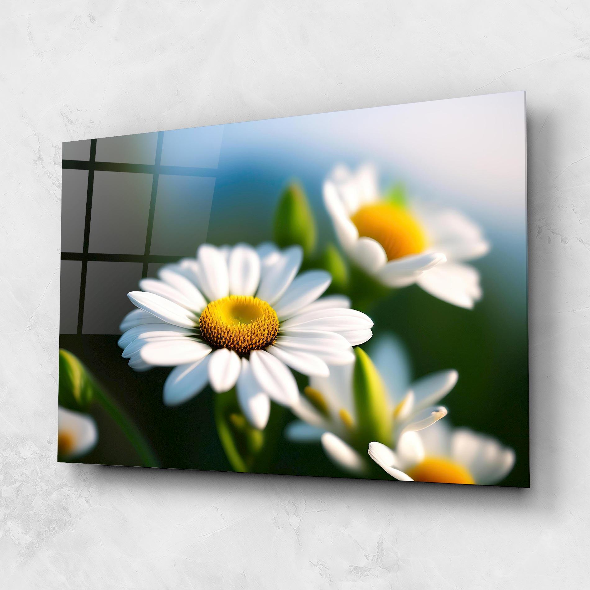 Glasbild Daisy In The Sun mockup 1