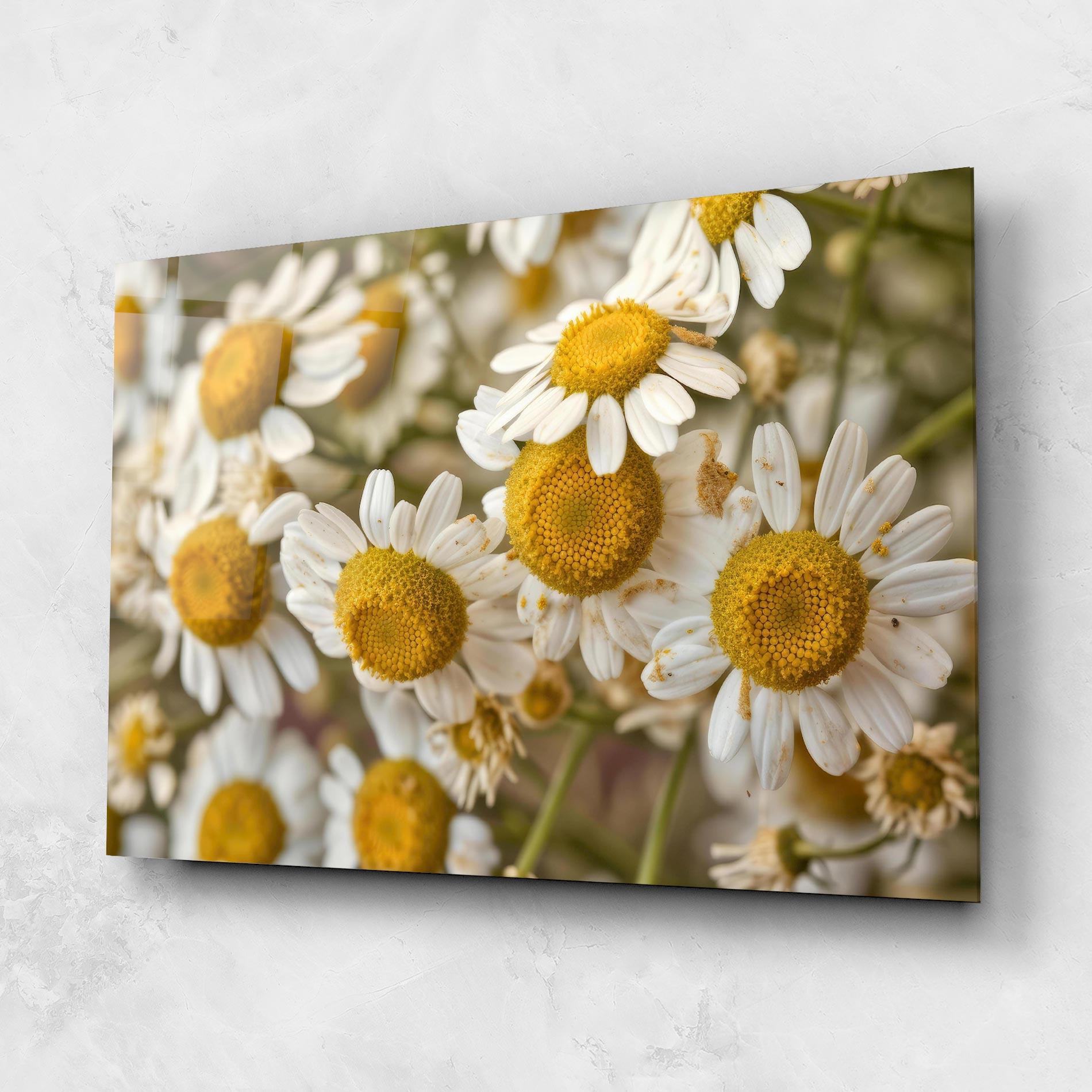 Glasbild Daisy Wall mockup 1