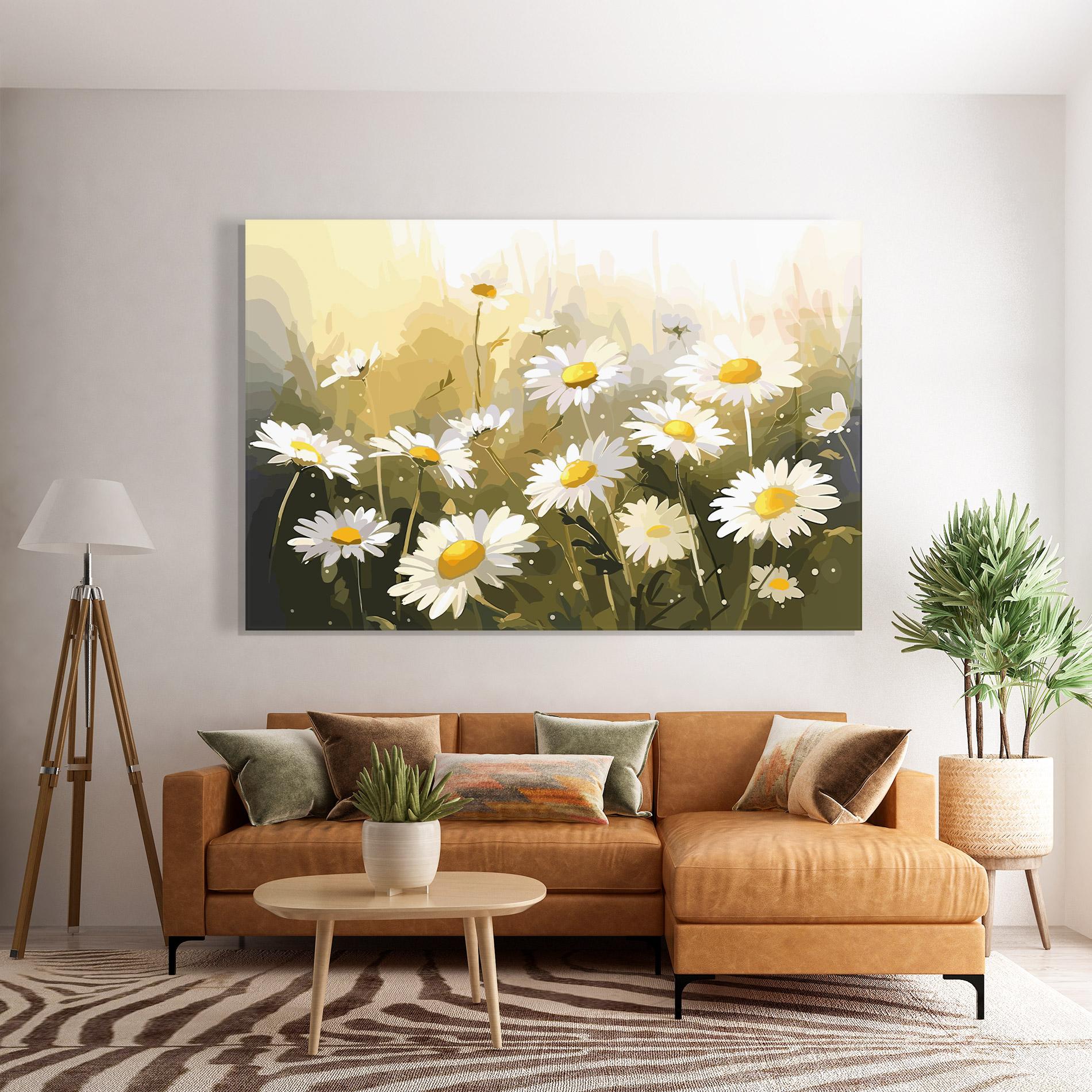 Glasbild Daily Daisy mockup 7