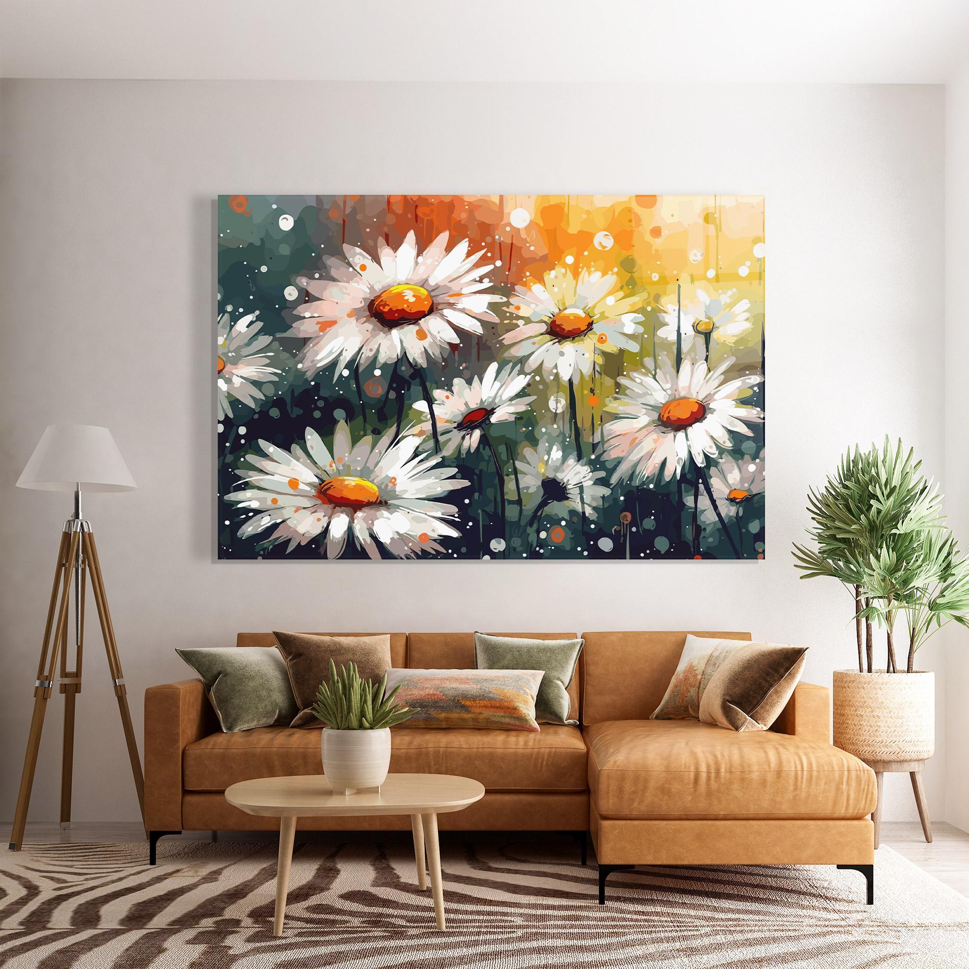 Glasbild Daisy Art mockup 7