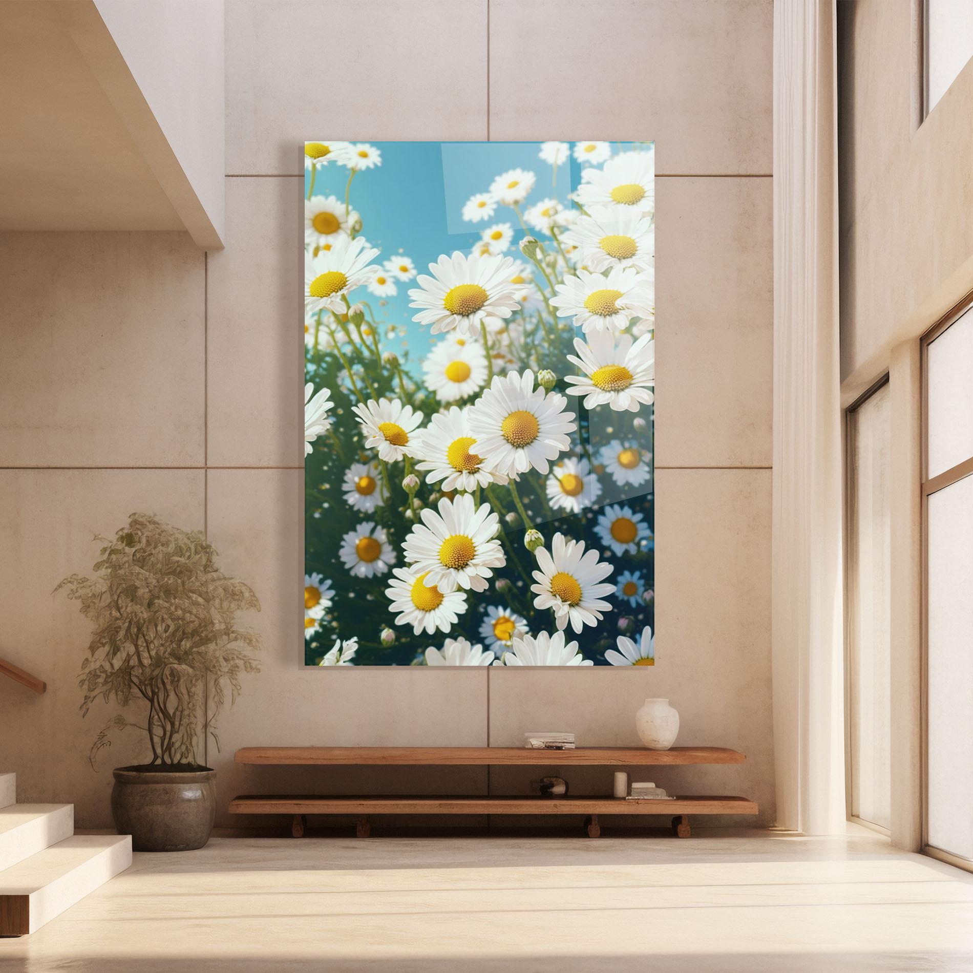 Glasbild Daisy Field View mockup 8