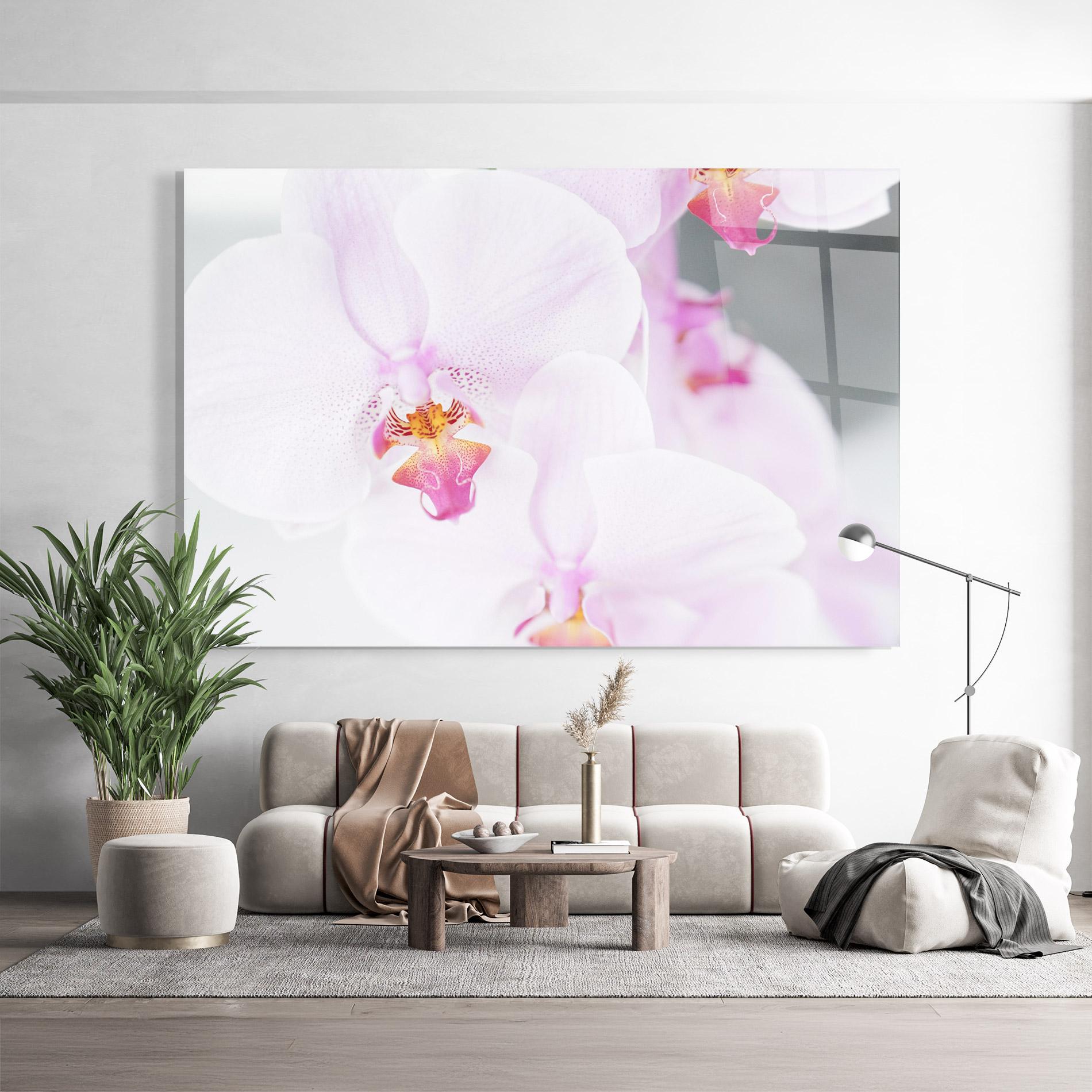 Glasbild Light Purple Orchid mockup 9