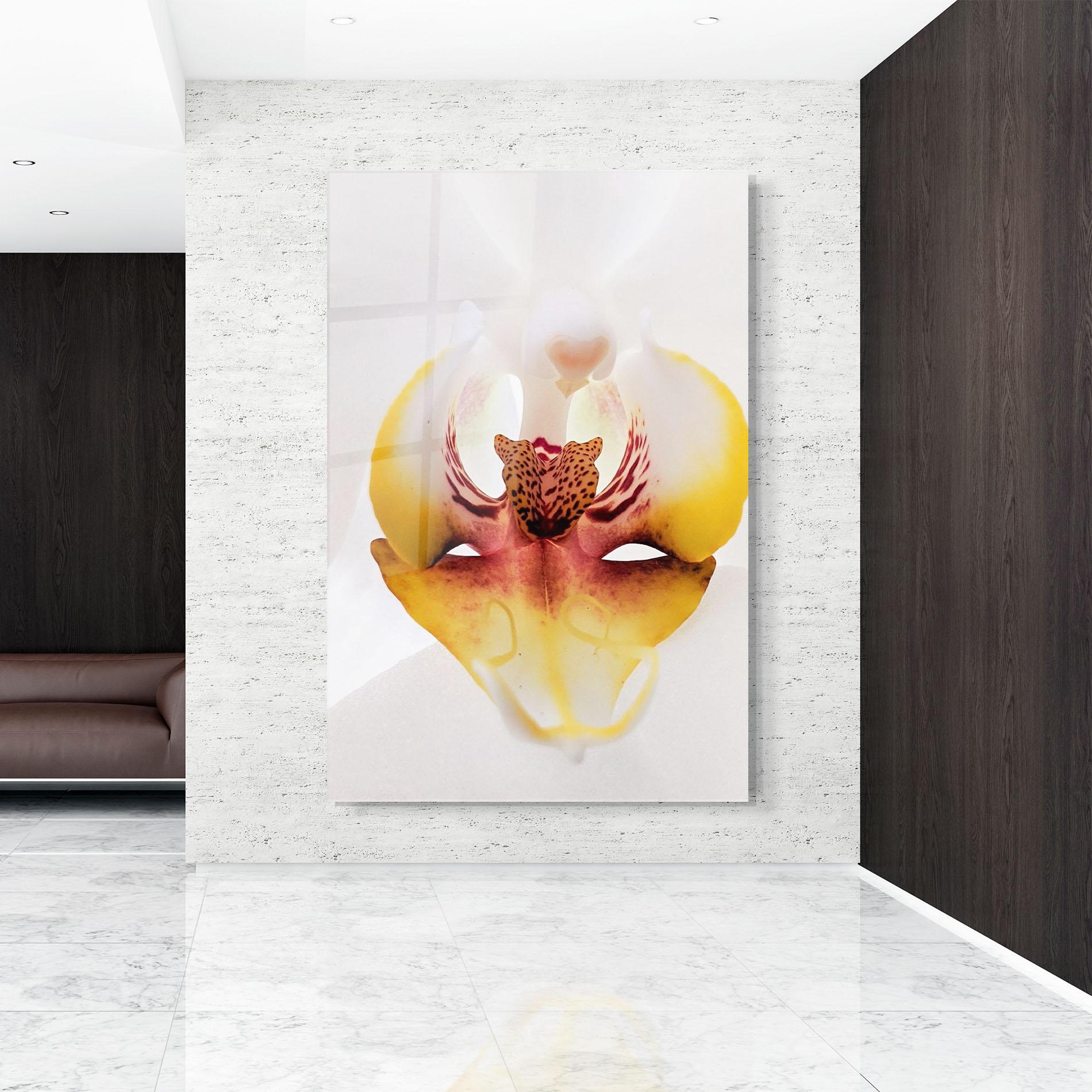 Glasbild Orchid Close Up mockup 9