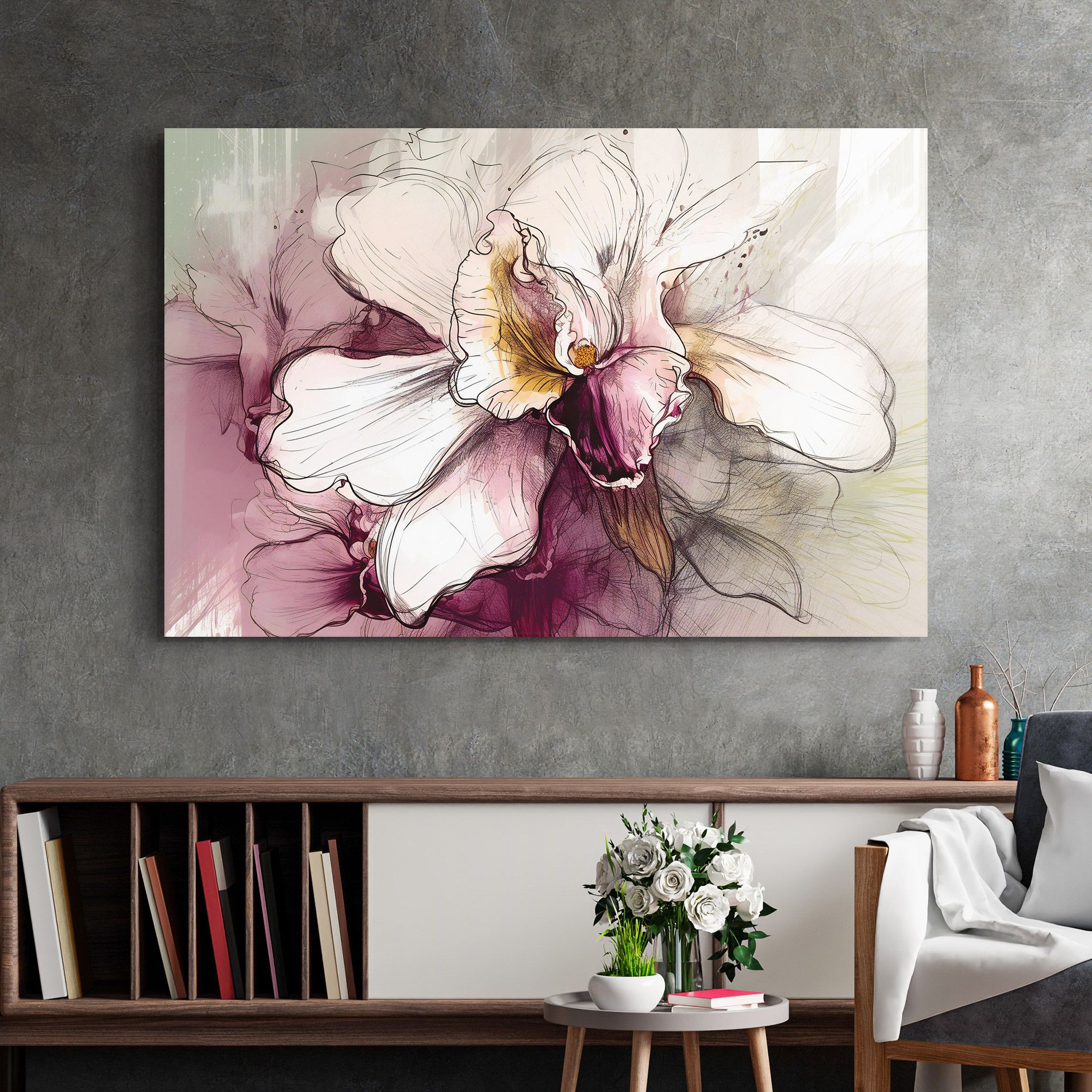 Painted Purple Orchid mockup 2