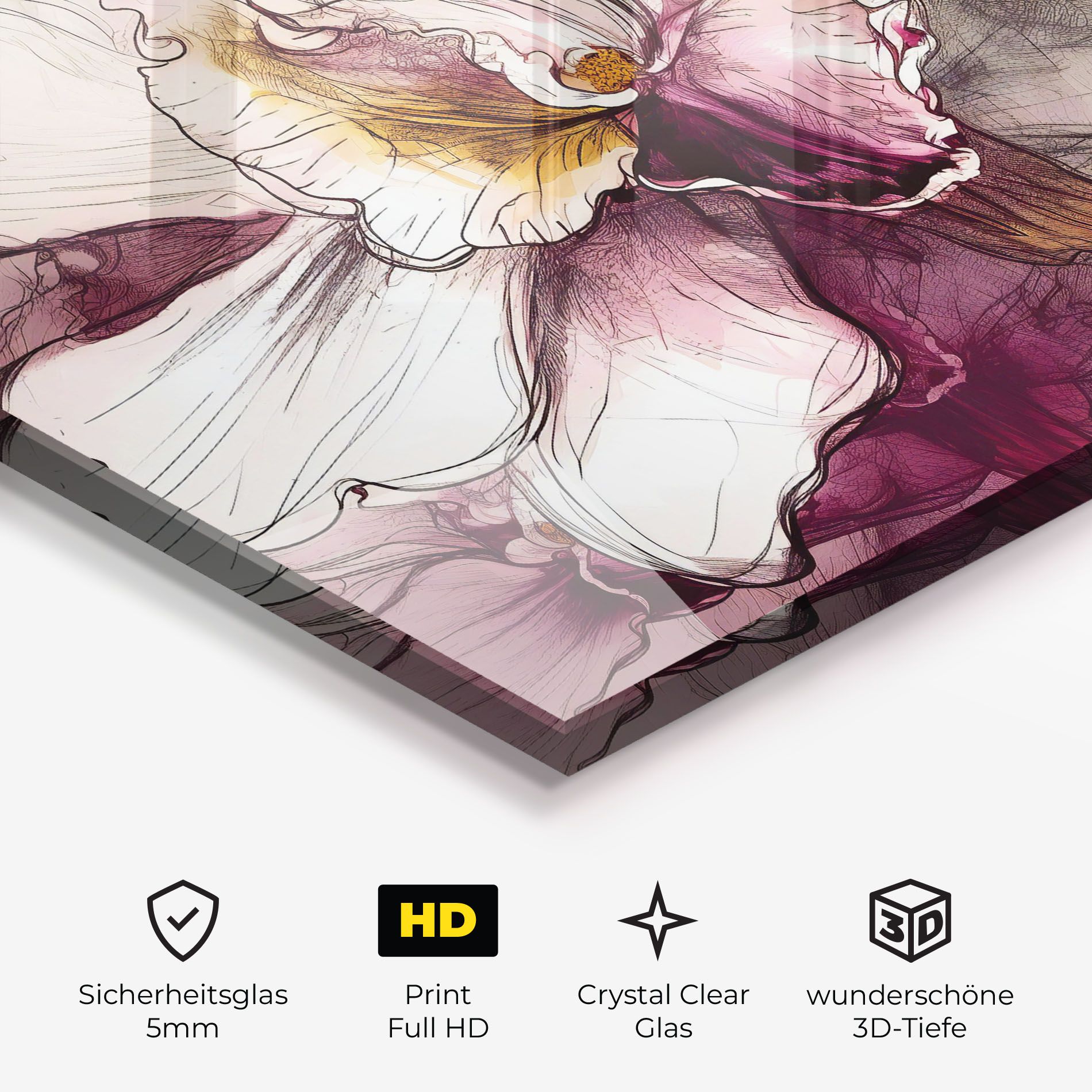 Painted Purple Orchid mockup 3