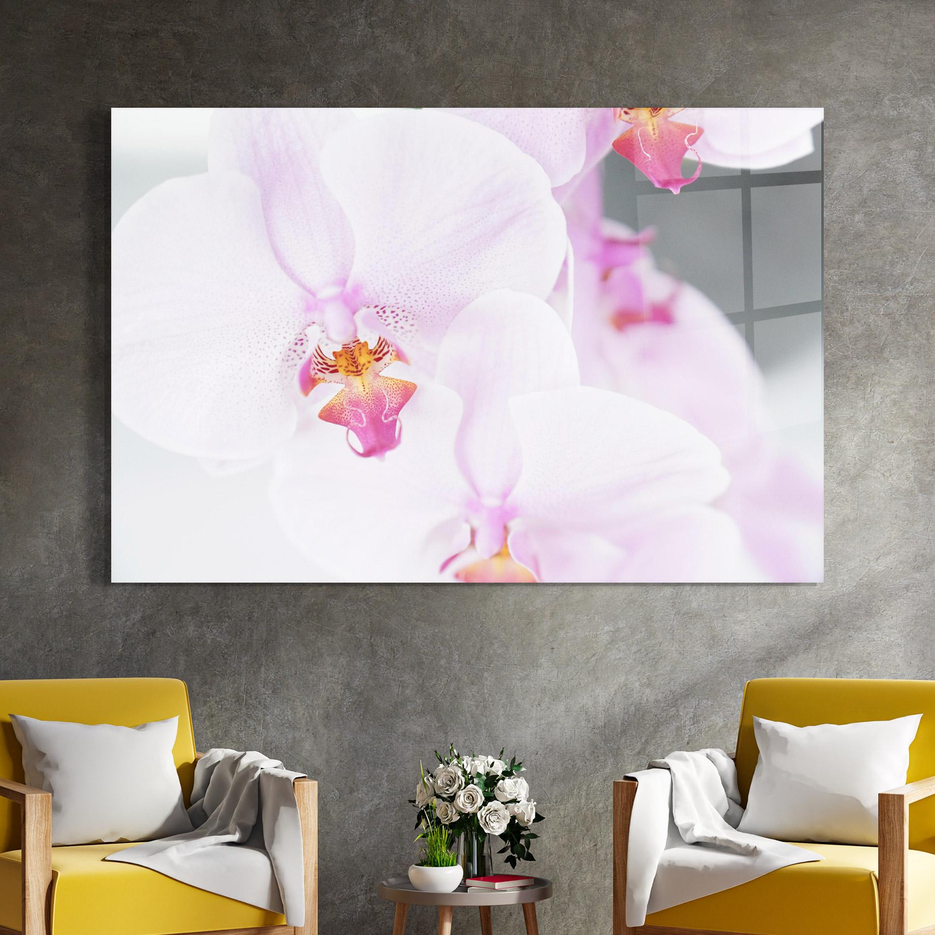 Glasbild Light Purple Orchid mockup 4
