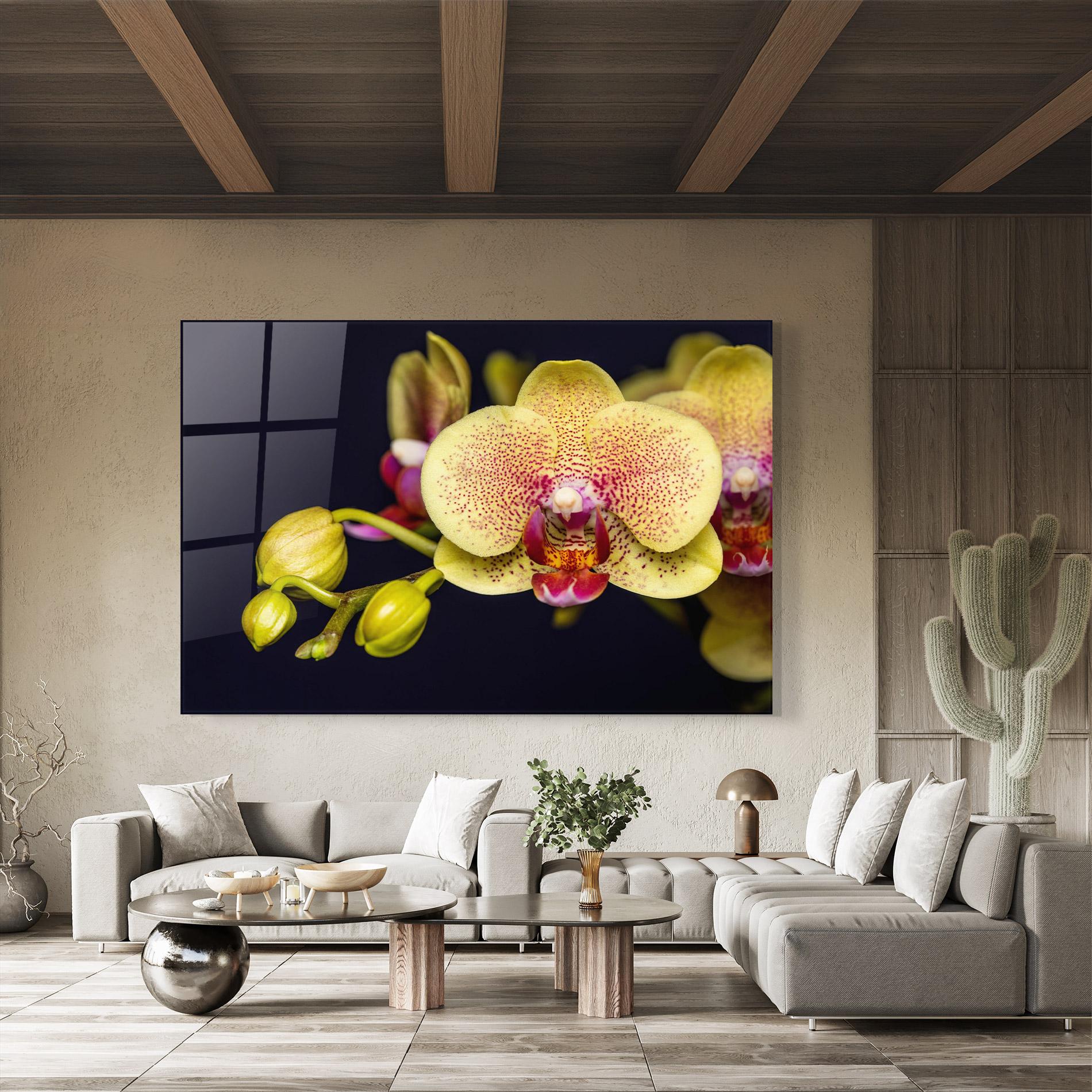 Glasbild Baby Orchid mockup 8