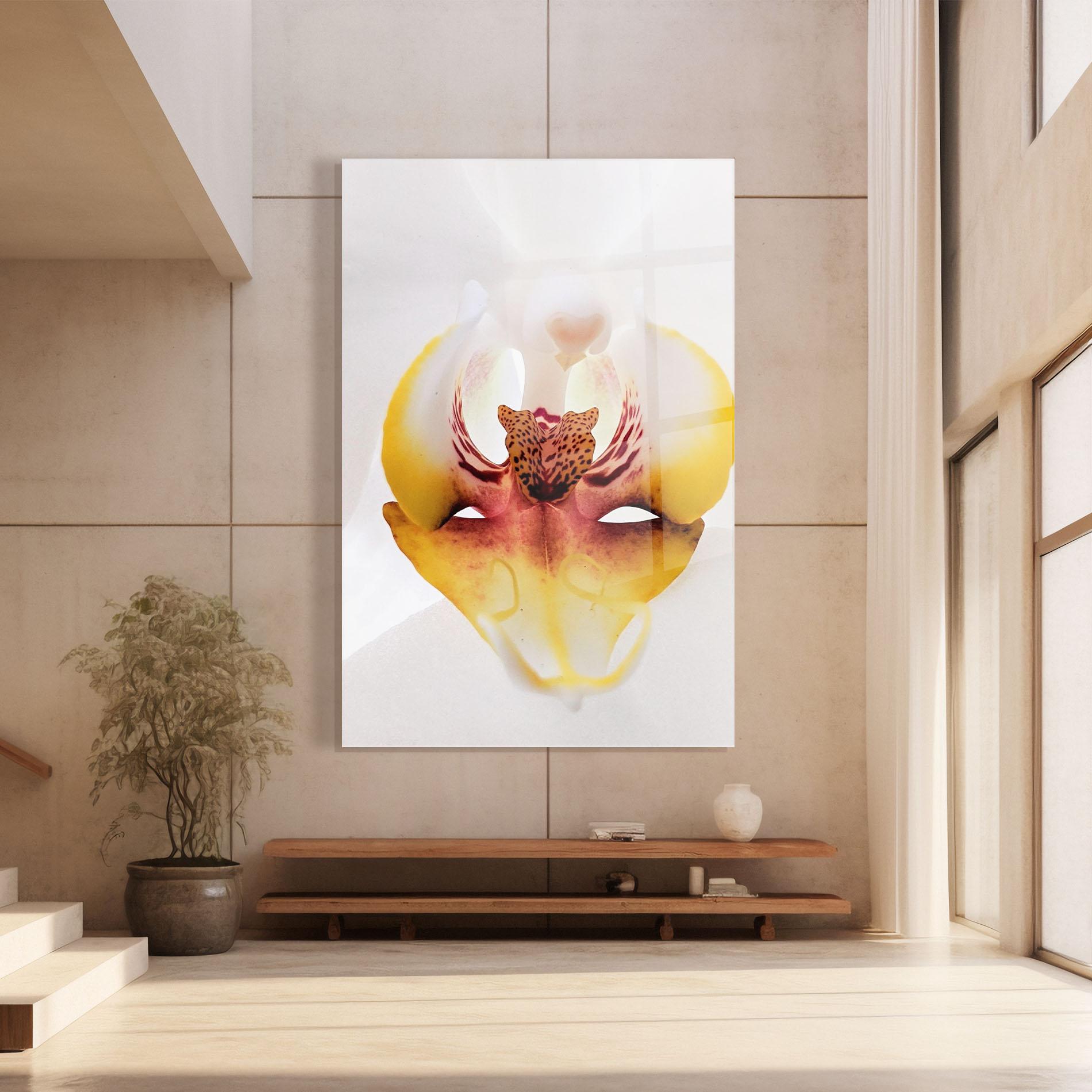 Glasbild Orchid Close Up mockup 8