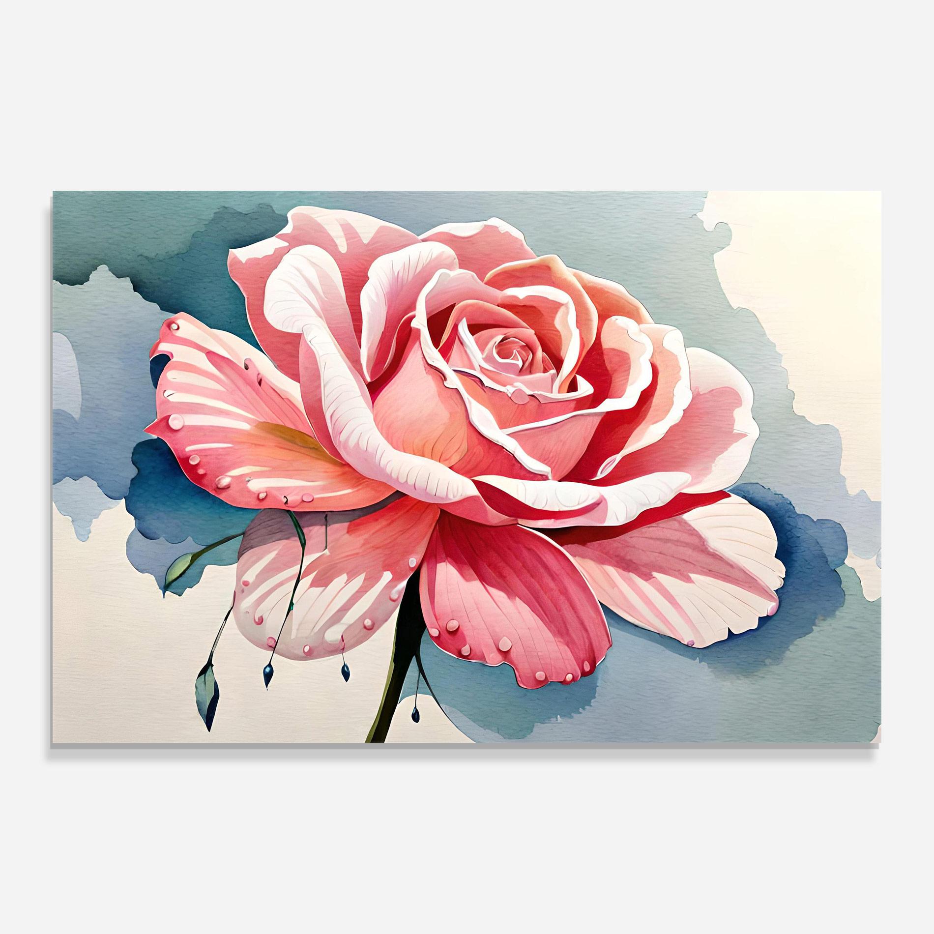 Glasbild Bih Pink Rose mockup 0