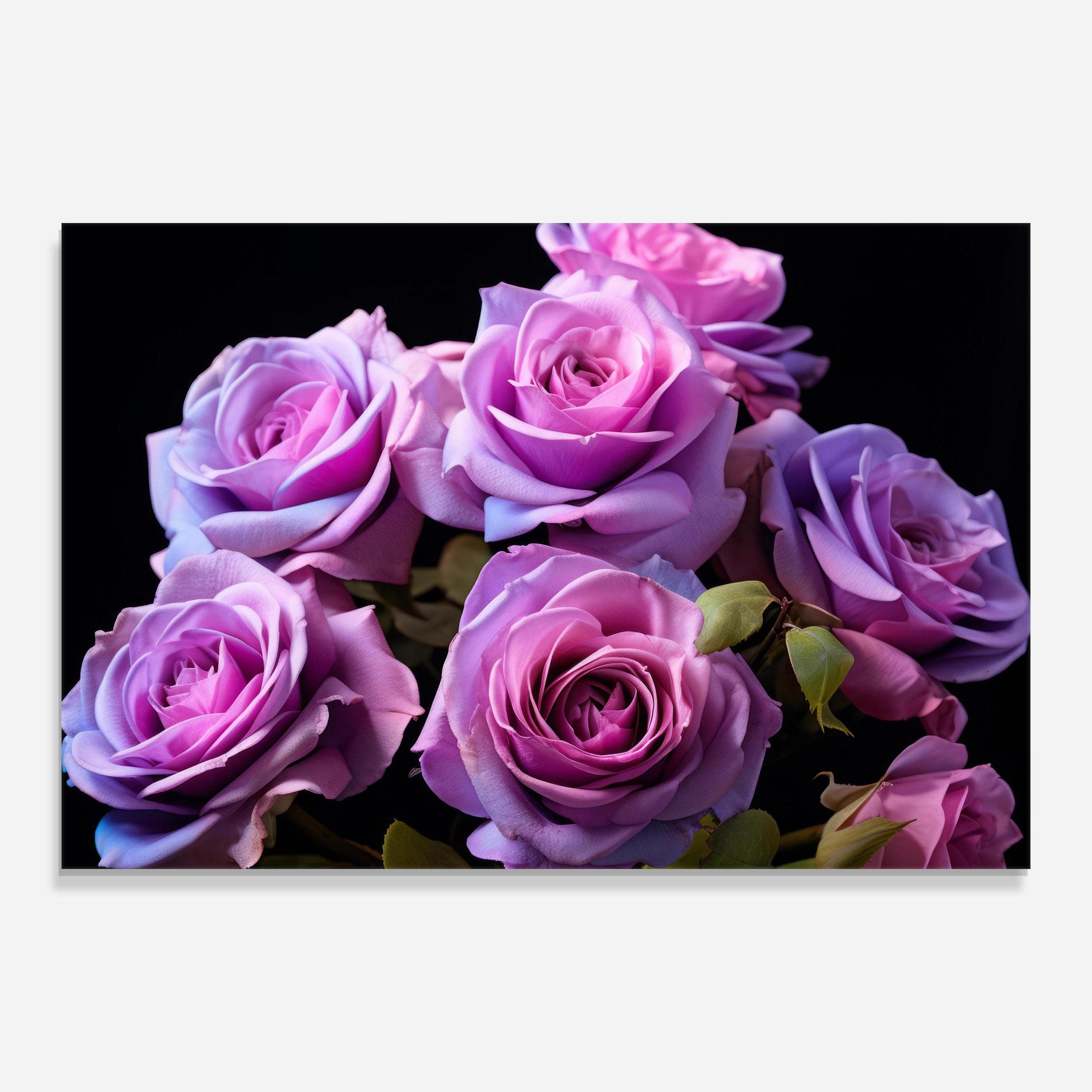 Glasbild Light Purple Rose mockup 0