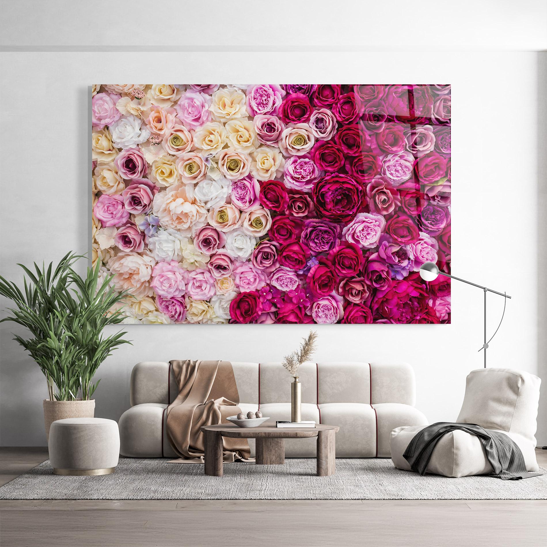 Glasbild Perete Trandafiri mockup 9