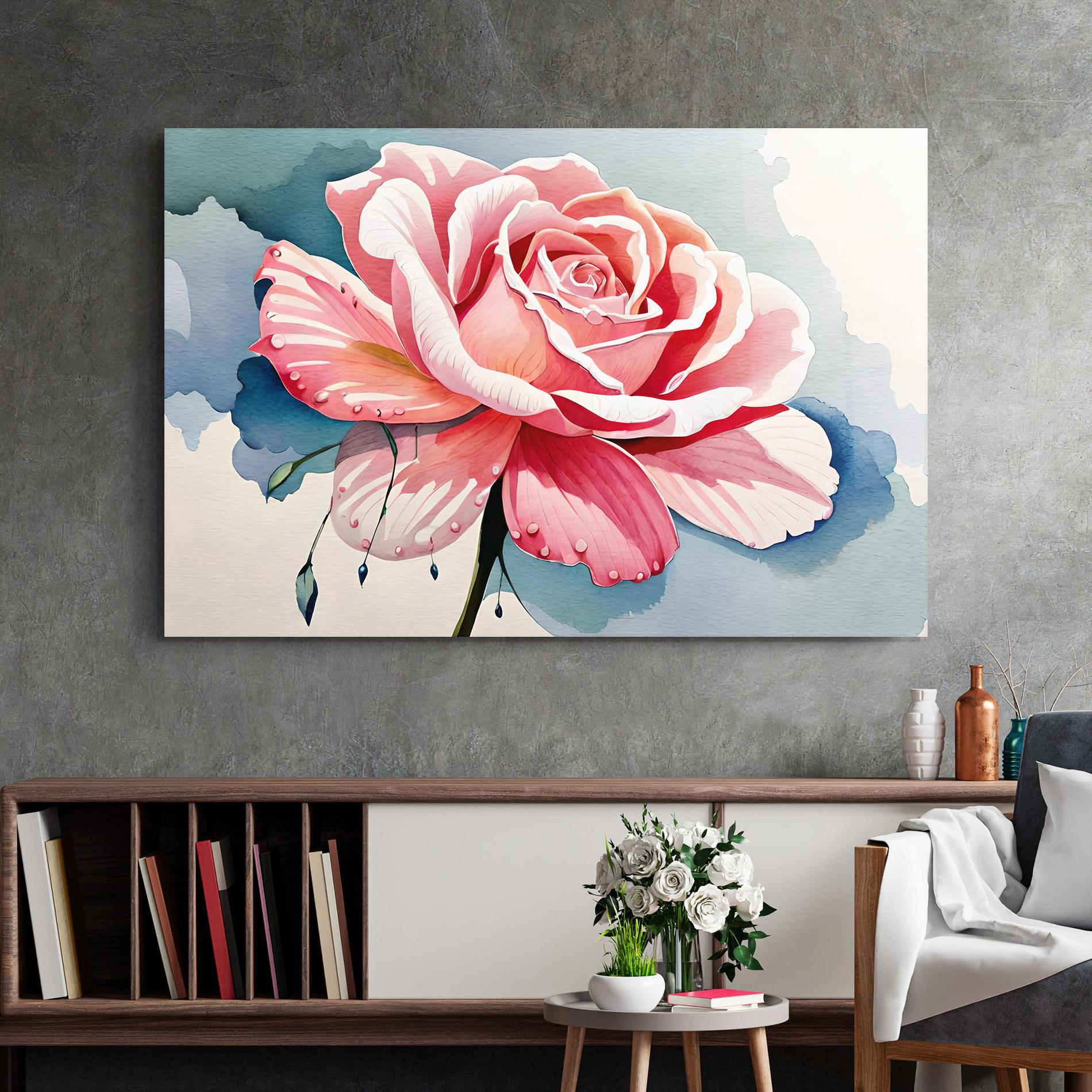 Glasbild Bih Pink Rose mockup 2