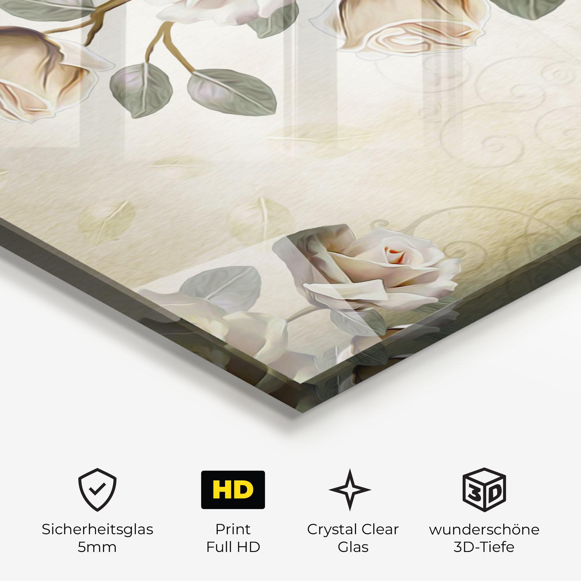 Glasbild Fir De Trandafir mockup 3