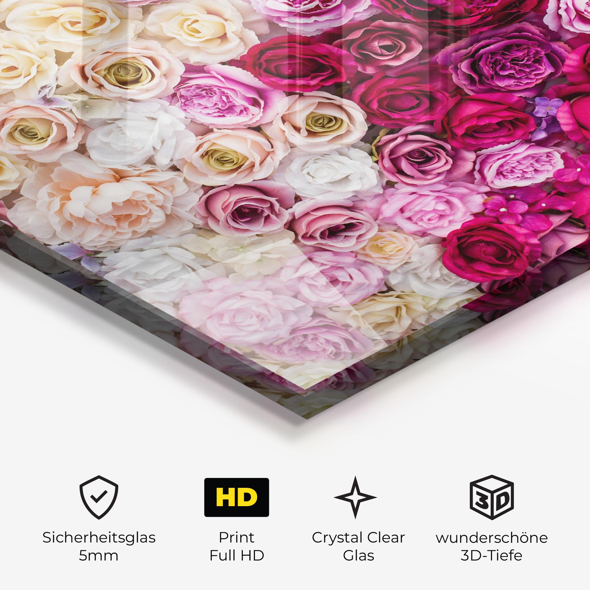 Glasbild Perete Trandafiri mockup 3