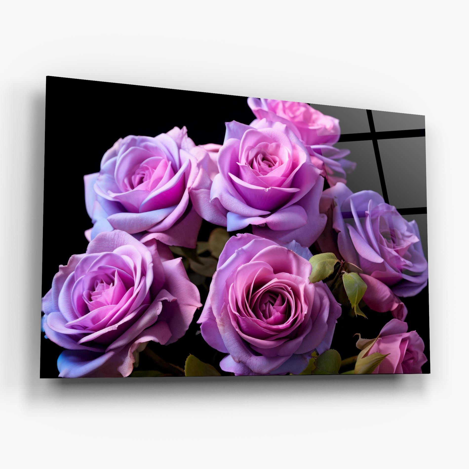 Glasbild Light Purple Rose mockup 6