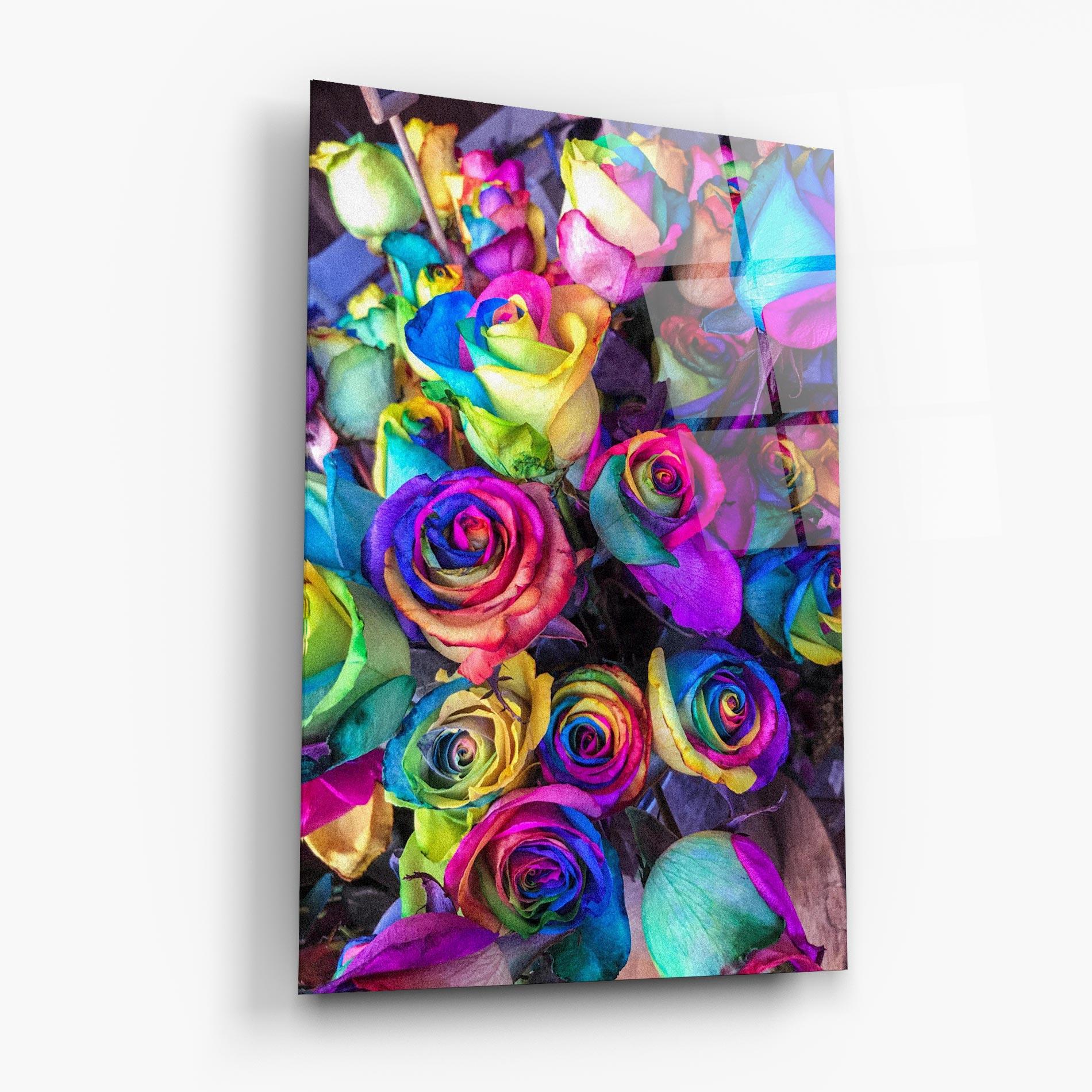 Glasbild Collorfull Flowers mockup 6